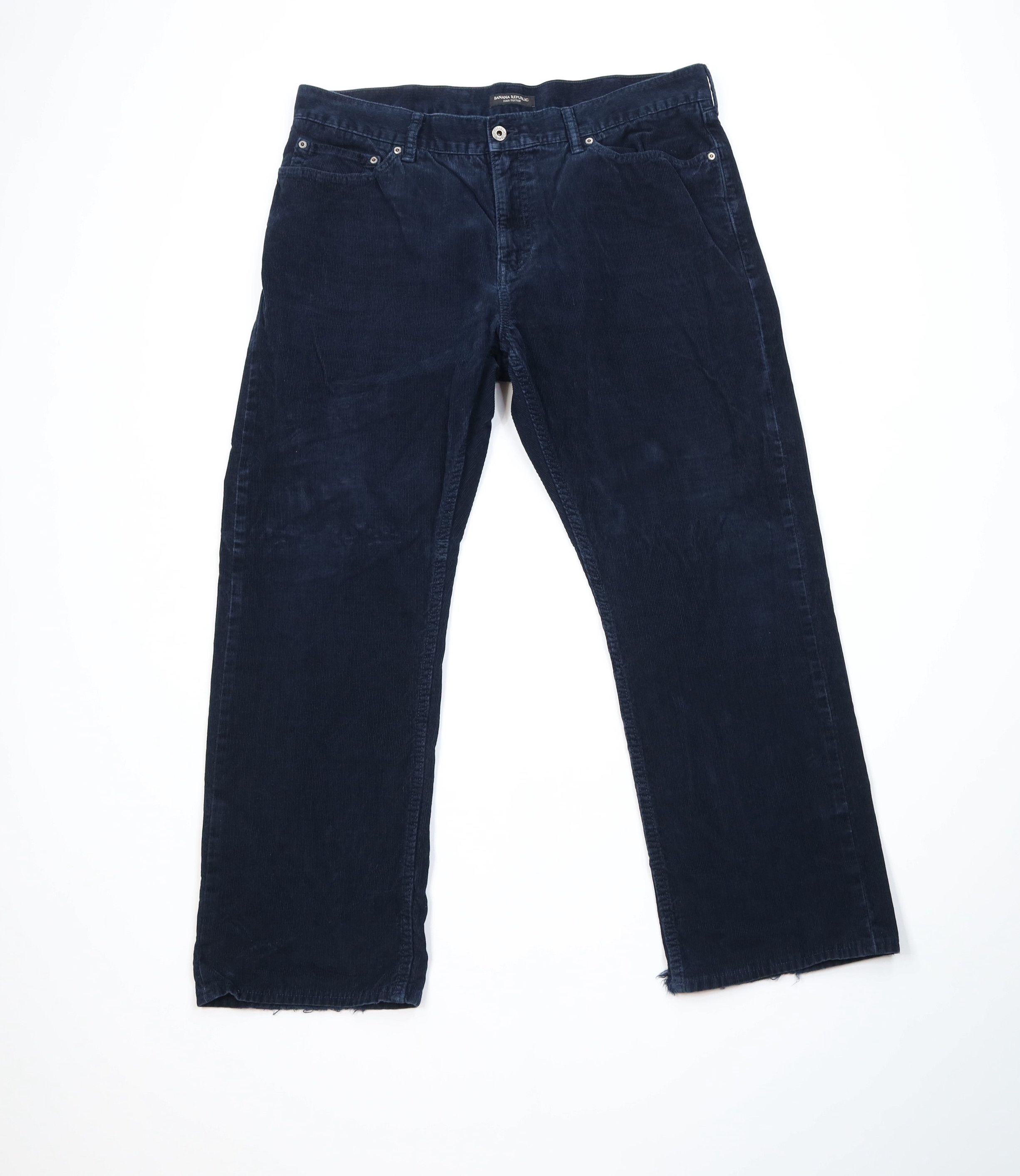 Banana Republic Banana Republic Pima Cotton Wide Leg Corduroy Pants Blue Size US 40 / EU 56 - 1 Thumbnail