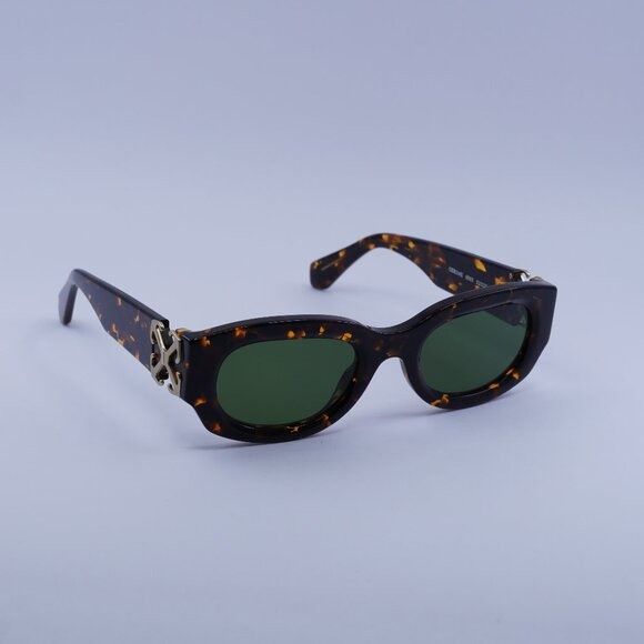 Off-White Off-White OERI14E PALMER 6055 Sunglasses Havana Oval Frame Size ONE SIZE - 2 Thumbnail