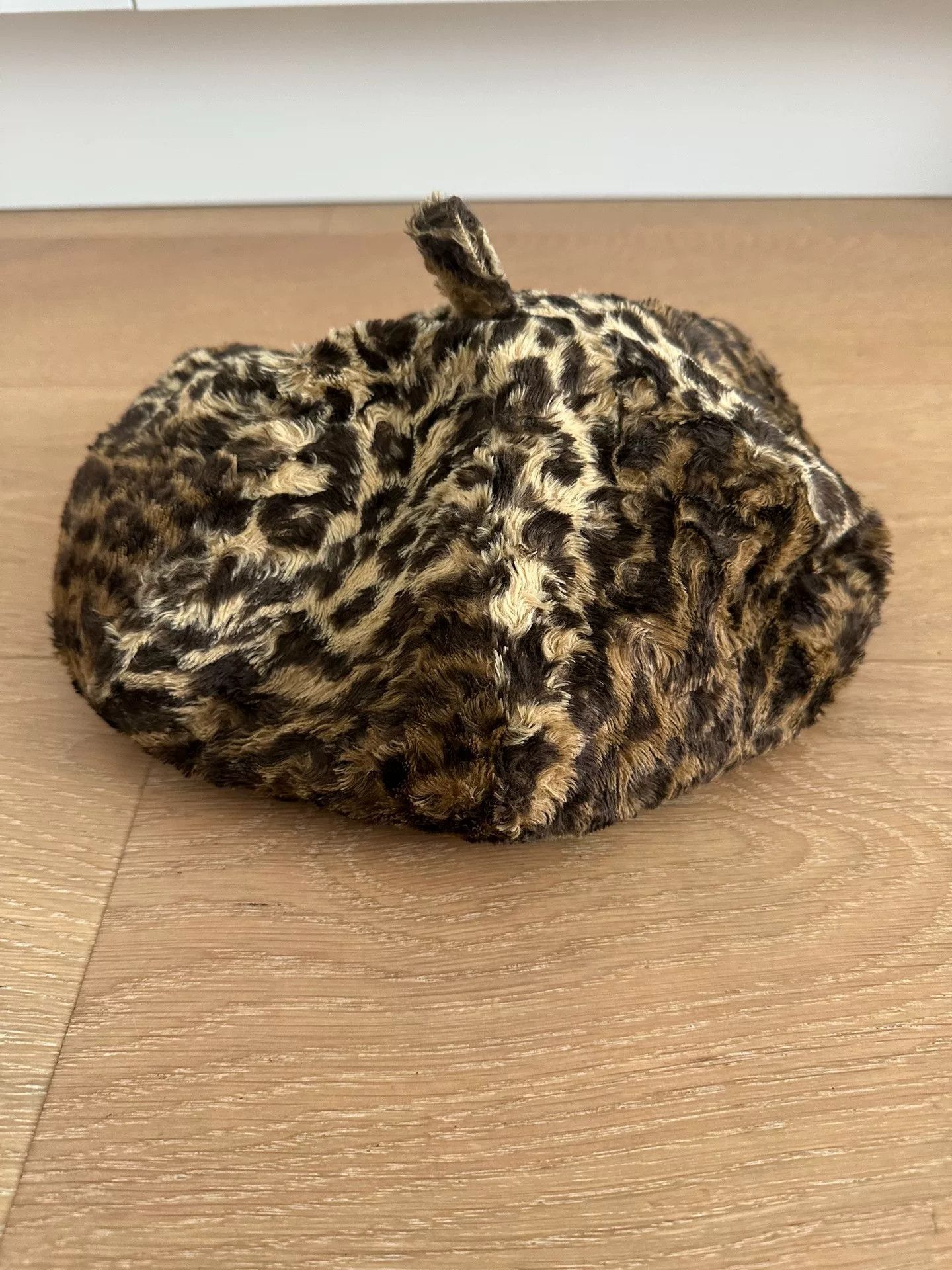 Vintage British 70s Punk Leopard Print Octagonal Hat Size ONE SIZE - 1 Thumbnail