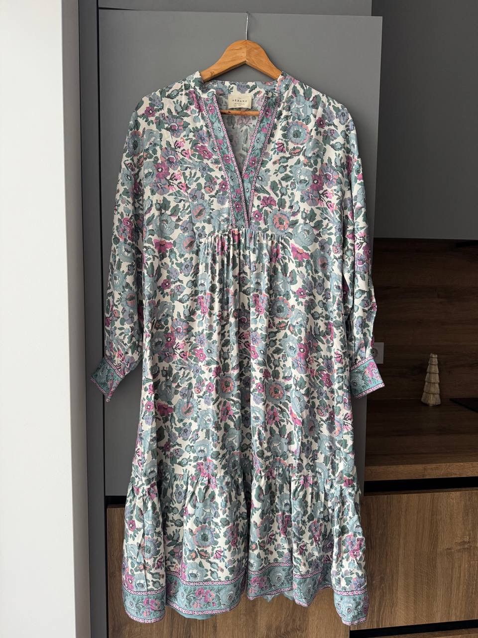 Sezane Sezane Paris Floral Pattern Multicolor Maxi Dress Size XS / US 0-2 / IT 36-38 - 1 Thumbnail