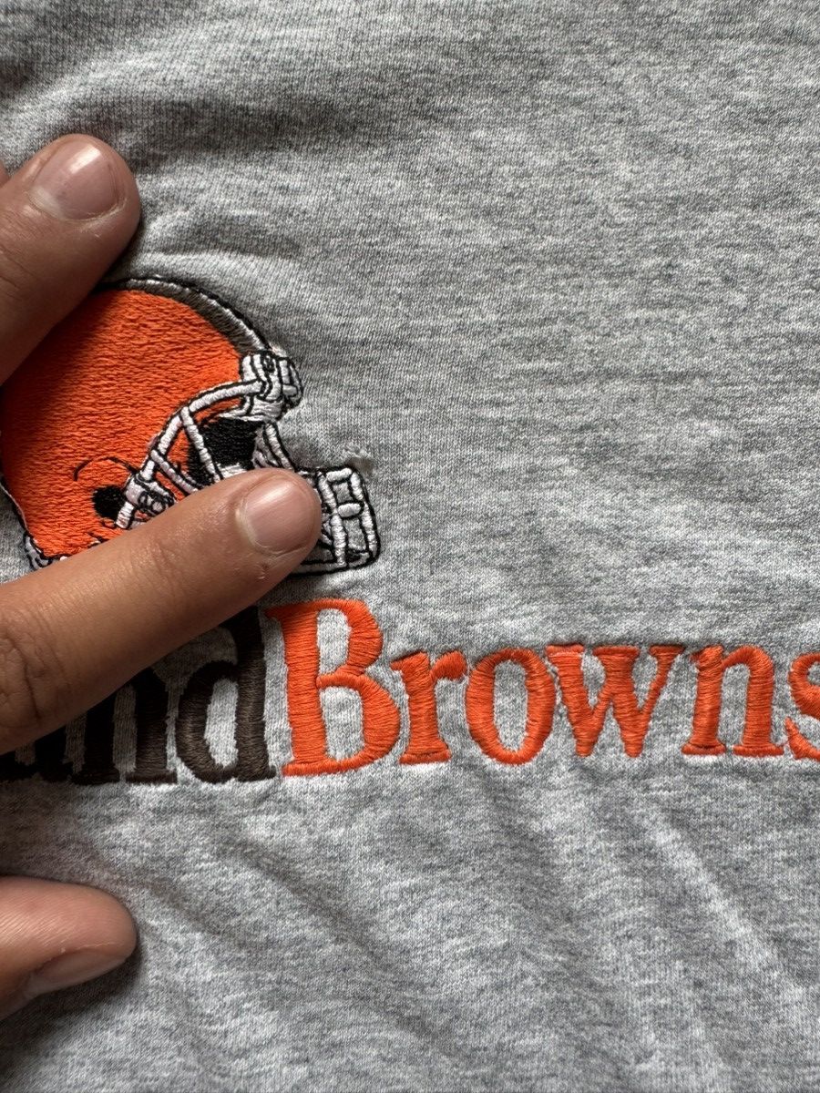Vintage 90s Vintage Stitched Cleveland Browns tee Size US XL / EU 56 / 4 - 3 Thumbnail