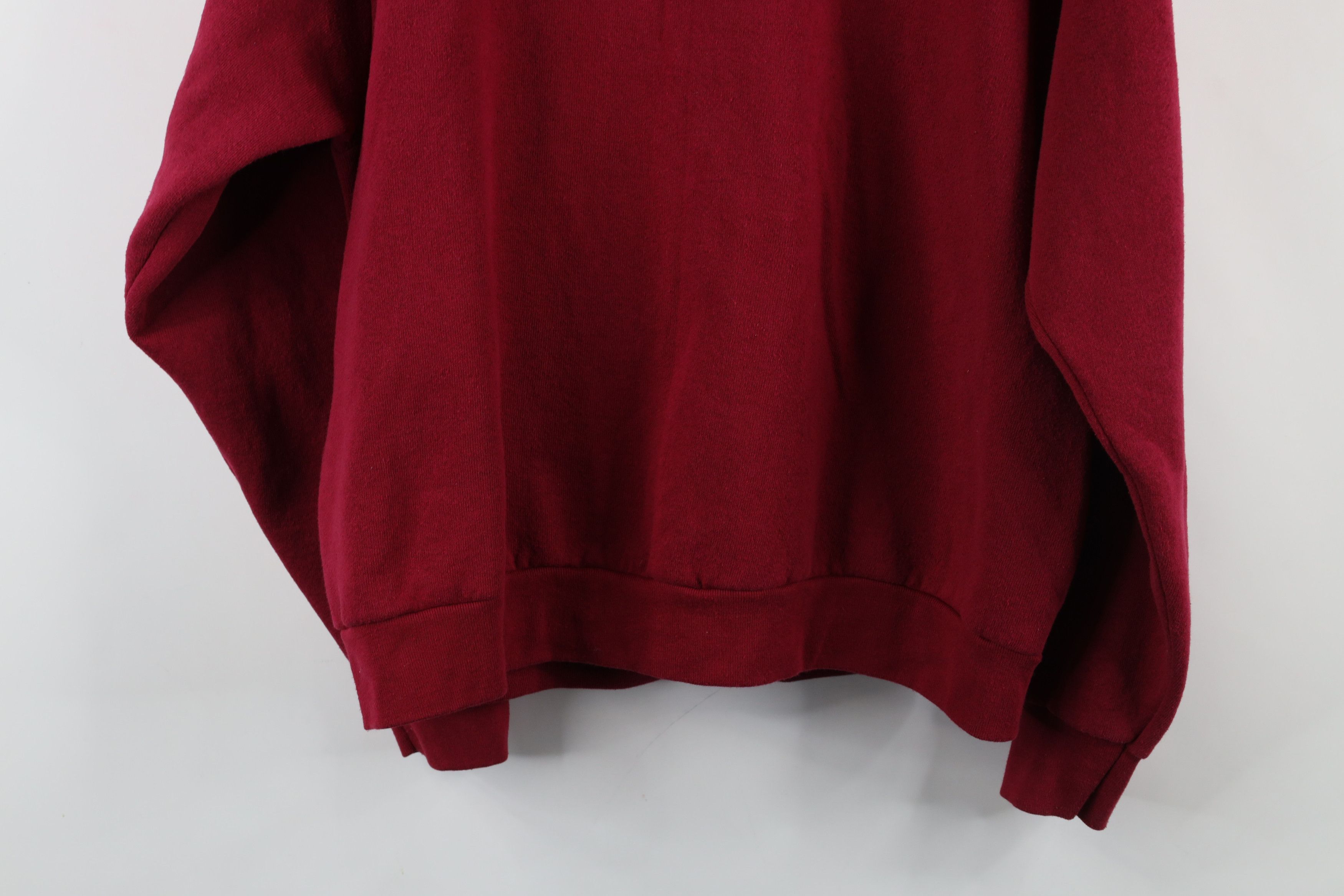 Vintage Vintage 90s Streetwear Full Zip Hoodie Sweatshirt Red USA Size US XL / EU 56 / 4 - 13 Thumbnail