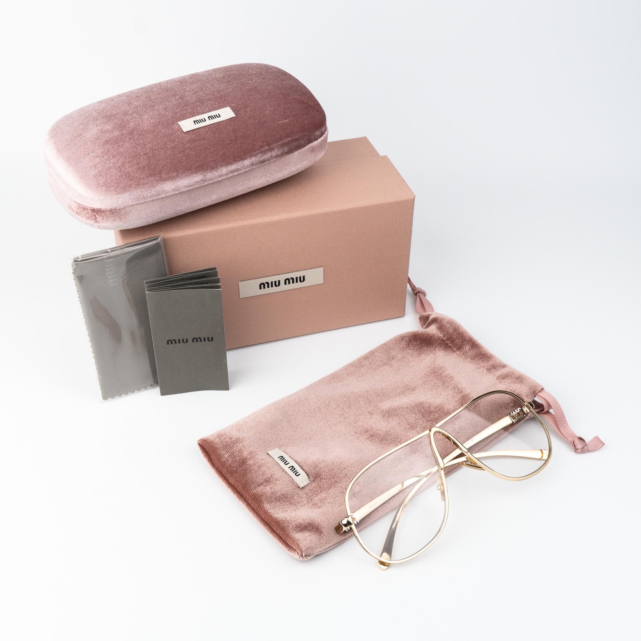 Miu Miu Miu Miu Women Eyeglasses Pilot MUA56S 5AK08N NEW AUTHENTIC Size ONE SIZE - 10 Thumbnail