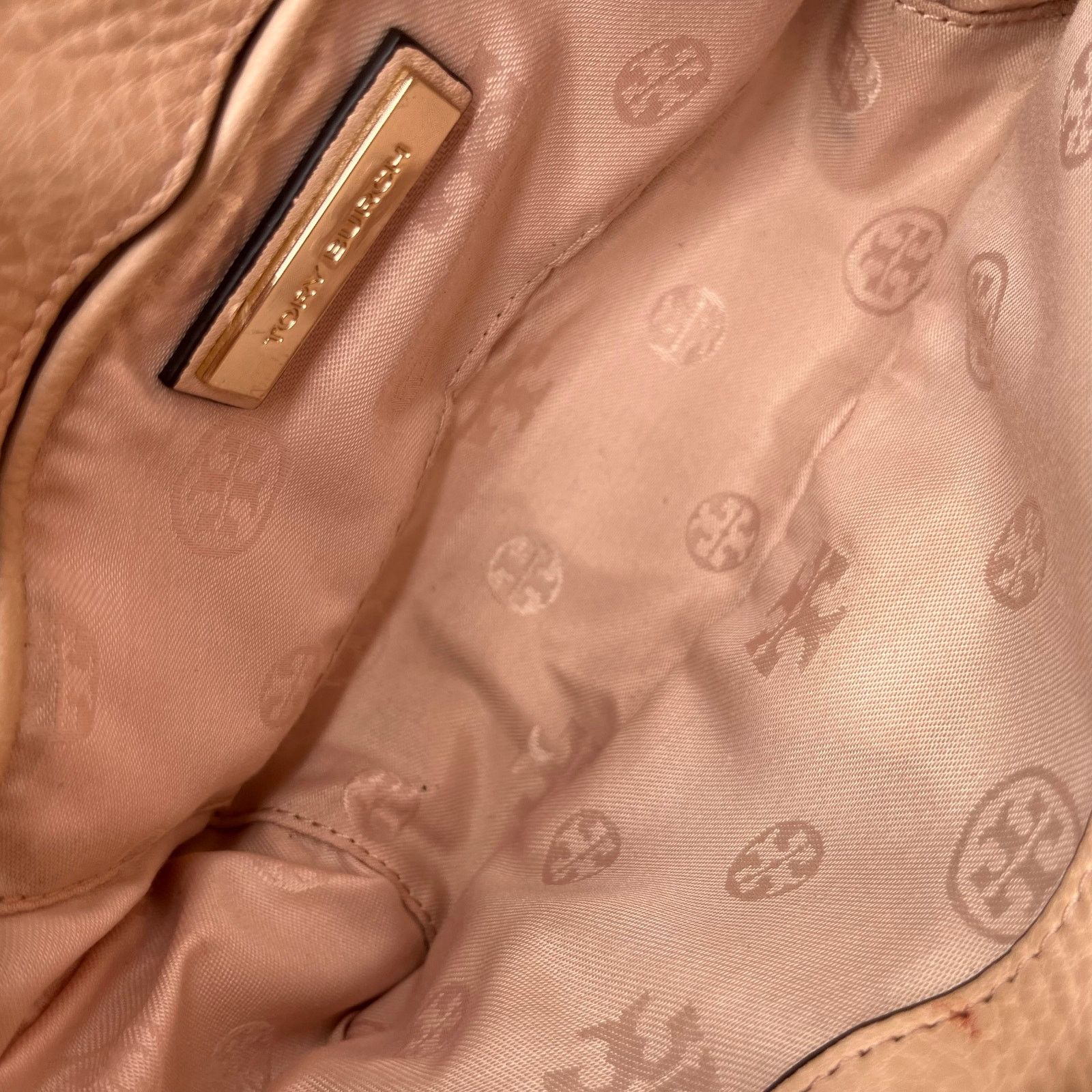 Tory Burch TORY BURCH Leather Thea Crossbody Bag, Beige Light Pink Size ONE SIZE - 8 Thumbnail