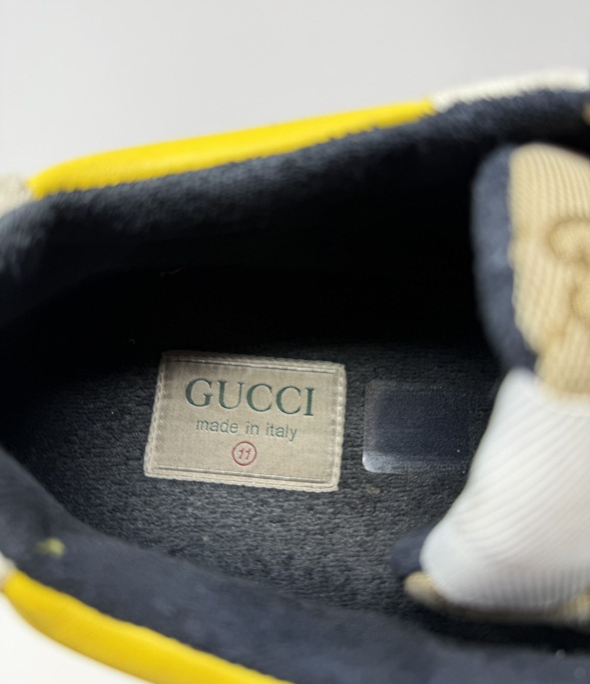 Gucci Gucci Rhyton GG Beige White Yellow Sneaker Size US 12 / EU 45 - 7 Thumbnail