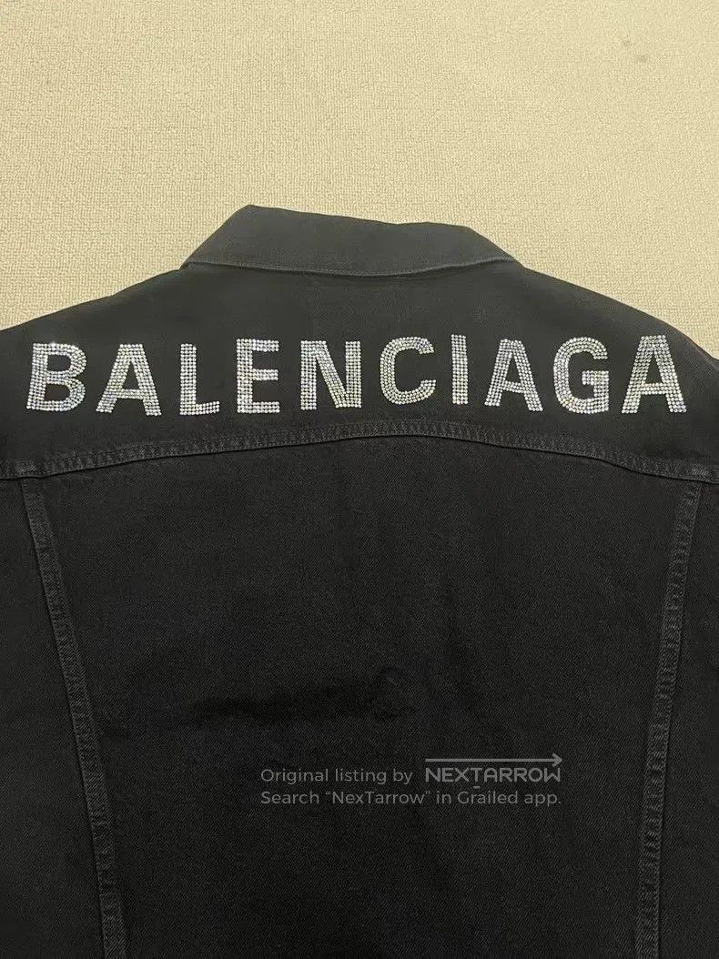Balenciaga Balenciaga Logo Denim Jacket Black. Size US M / EU 48-50 / 2 - 3 Thumbnail