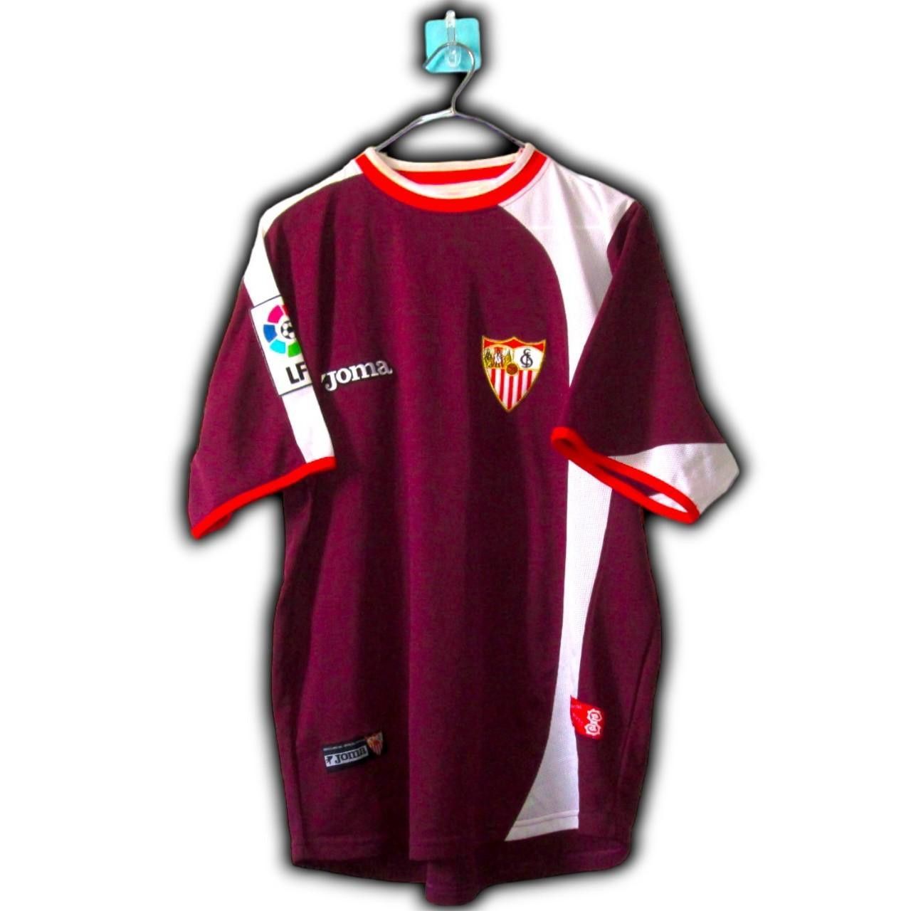 Joma Fc Seville Sevilla Spain 2004 2005 Away Shirt Jersey Size US M / EU 48-50 / 2 - 2 Thumbnail