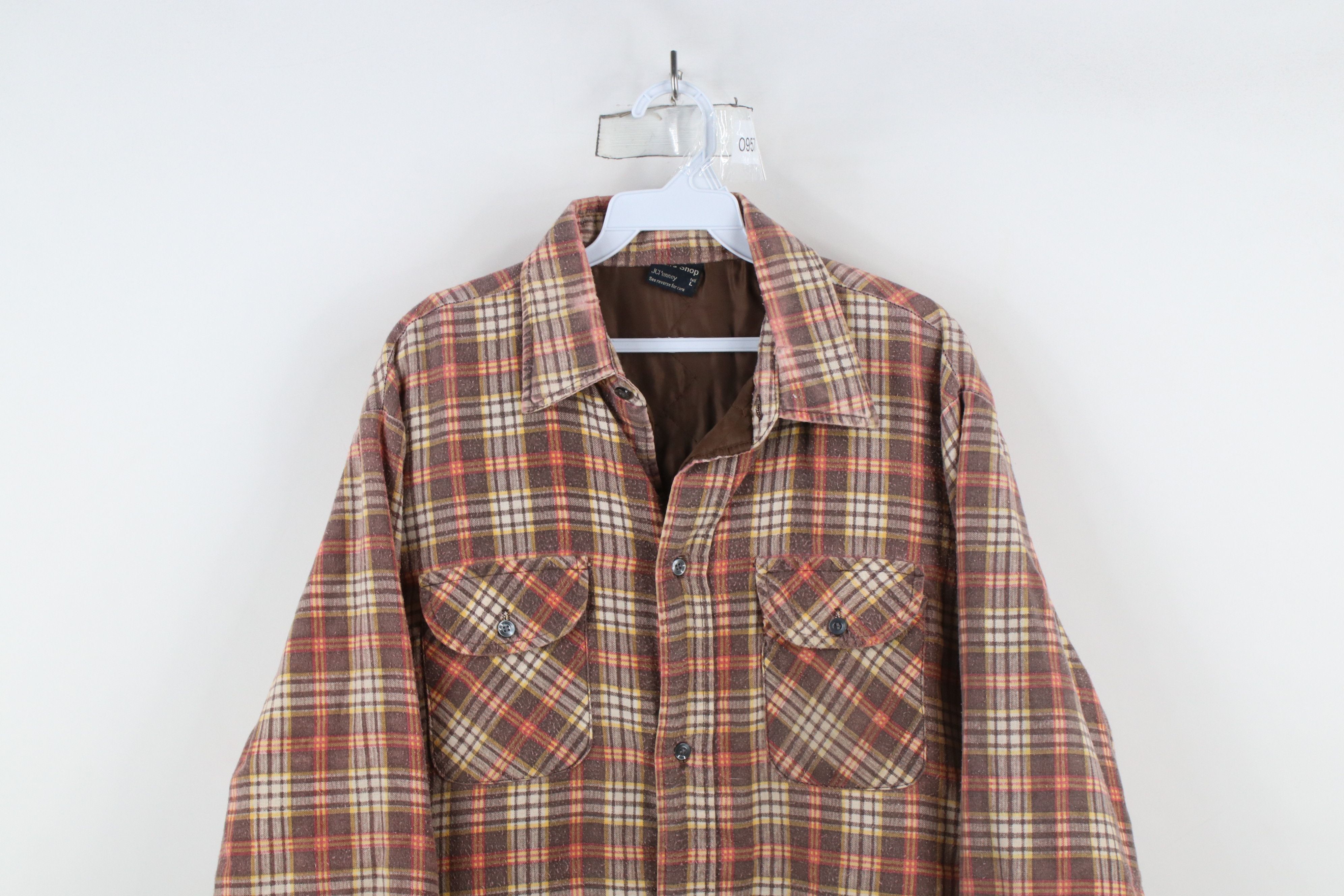 Vintage Vintage 70s Streetwear Flannel Button Shirt Jacket USA Size US L / EU 52-54 / 3 - 2 Thumbnail