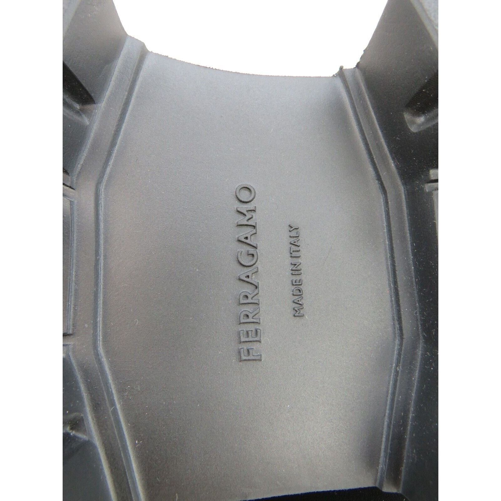 Salvatore Ferragamo FERRAGAMO FARAWAY BLACK LEATHER LOGO LACE ZIP BOOTS 10 M Size US 11 / EU 44 - 13 Thumbnail