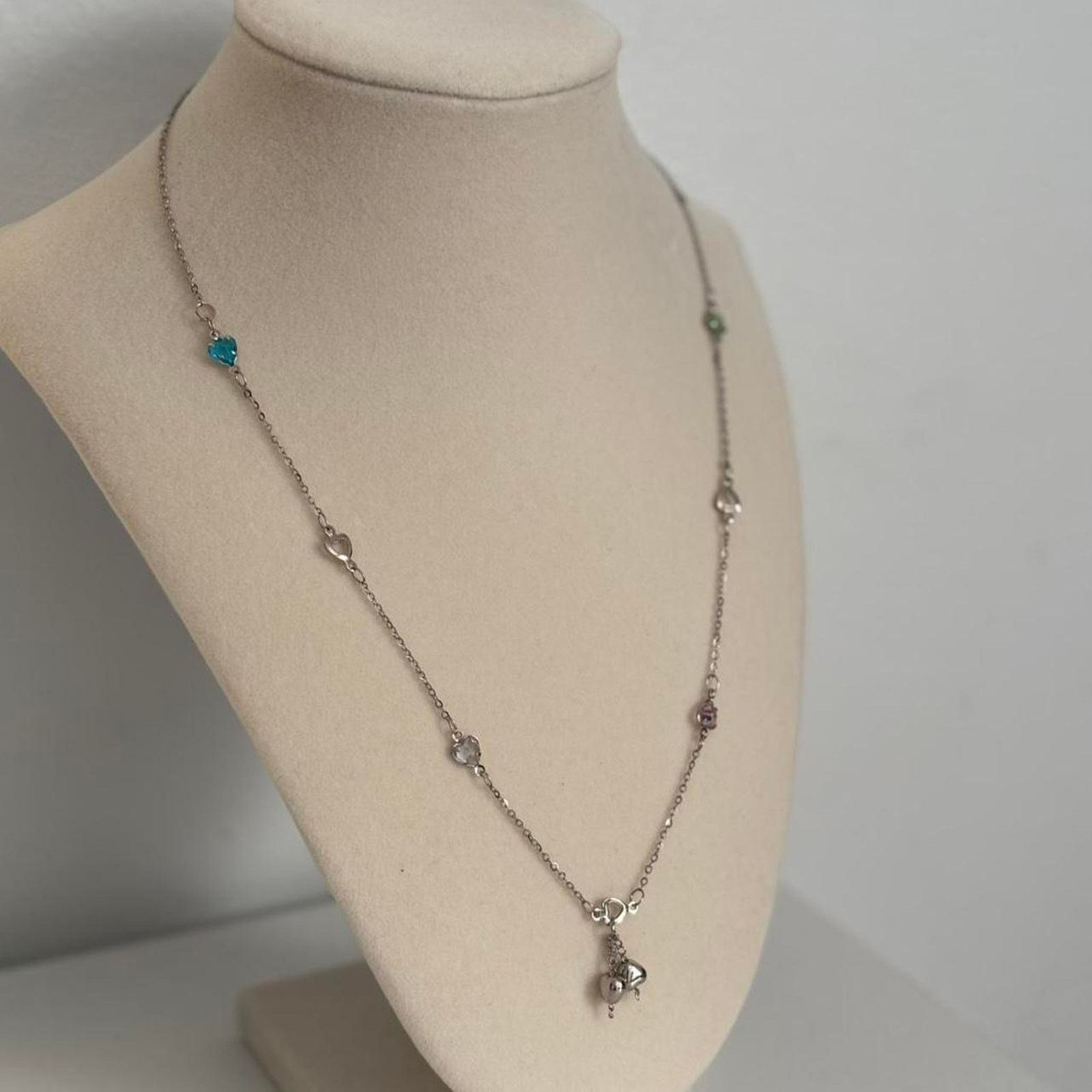 Other Silver Necklace Multicoloured Beads Charms Pendant Colorful Size ONE SIZE - 2 Thumbnail