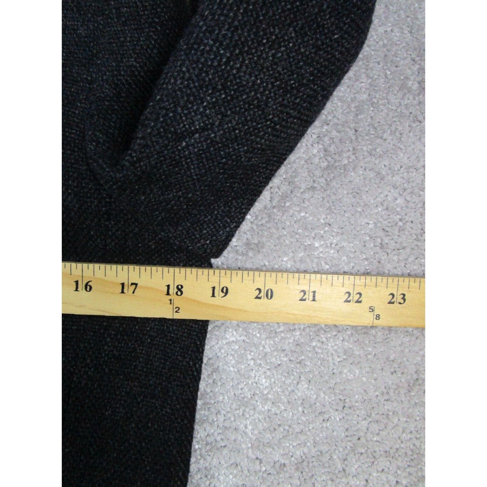 Vintage Wyeth Pea Coat Womens Medium Black Wool Knit Coat Womens M Black Wyeth Pea Coat Regular Wool Size M / US 6-8 / IT 42-44 - 7 Thumbnail