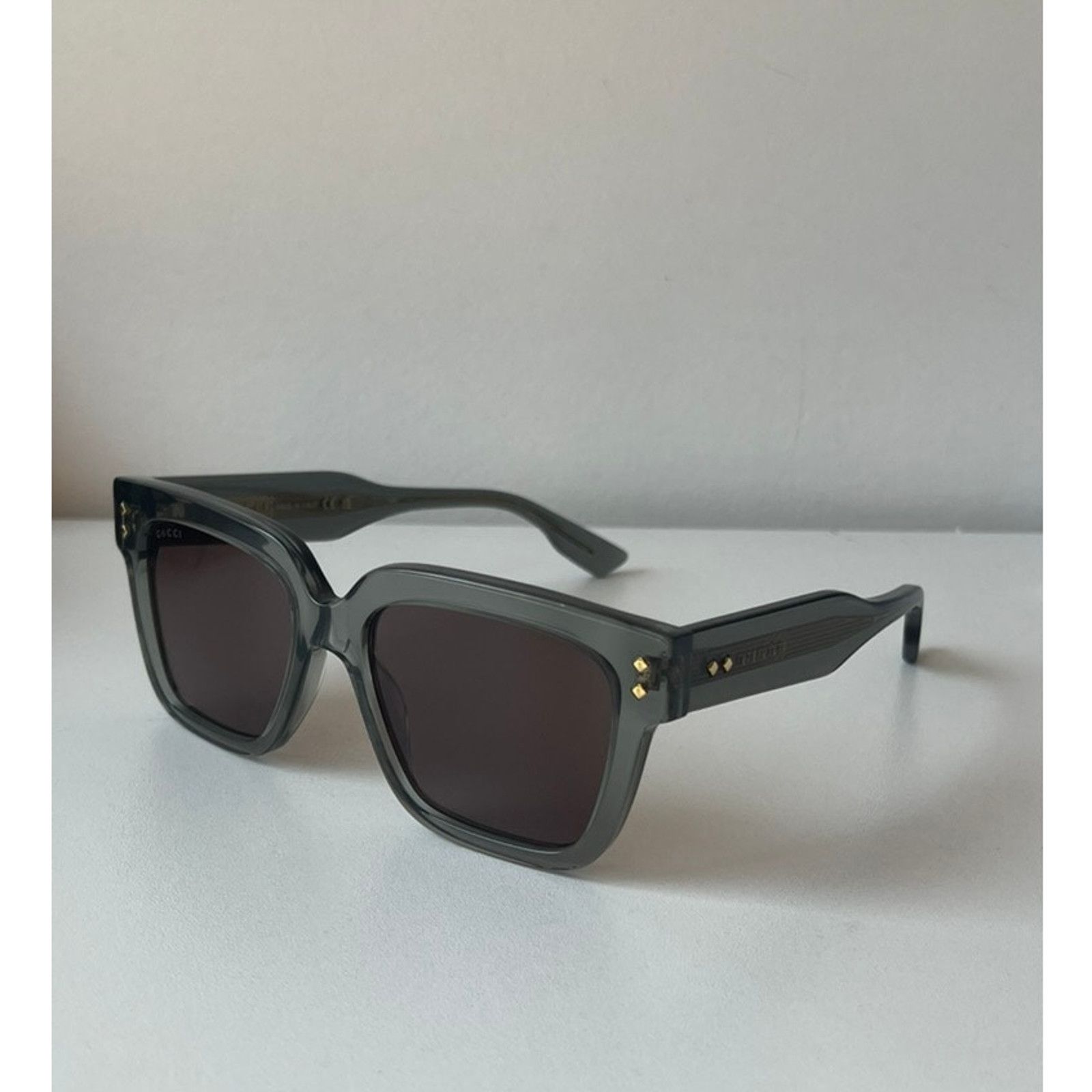 Gucci NEW Gucci GG1084S Grey Unisex Square Sunglasses Size ONE SIZE - 1 Thumbnail