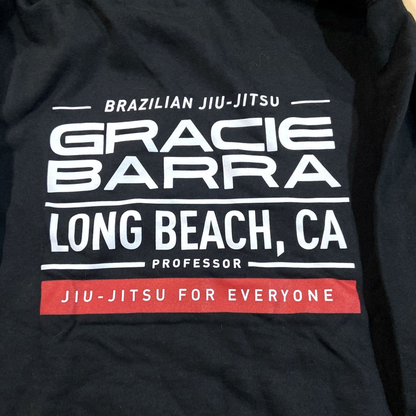 C&A VINTAGE Gracie Barra Hoodie Mens XS Black Graphic Print Logo Pullover Hooded Pockets All Seasons Fleece Size US XS / EU 42 / 0 - 7 Thumbnail