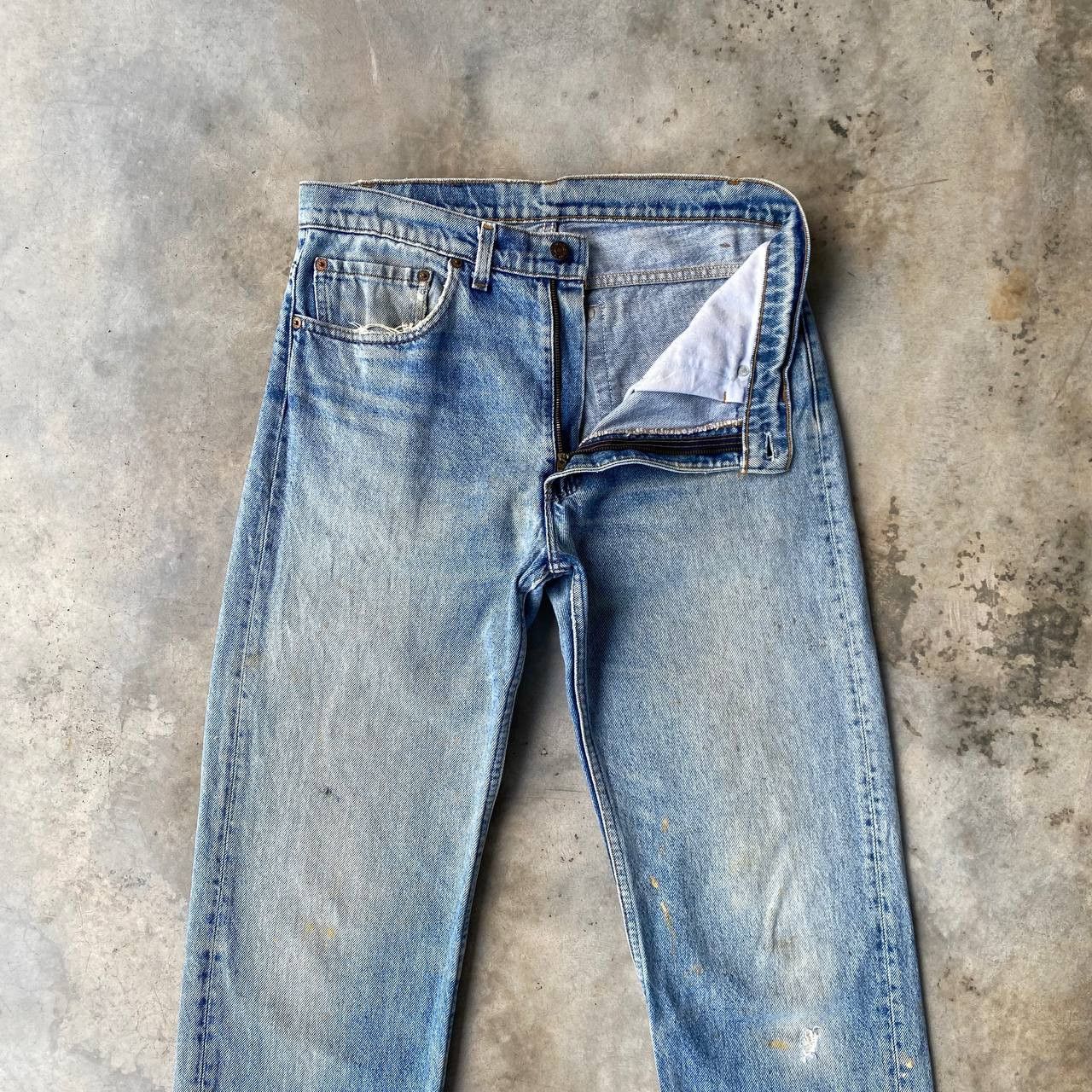 Levi's Vintage Clothing VINTAGE LEVI’S 505 MUDWASH - 90s USA 553 BUTTON STAMP W33 Size US 33 - 9 Thumbnail