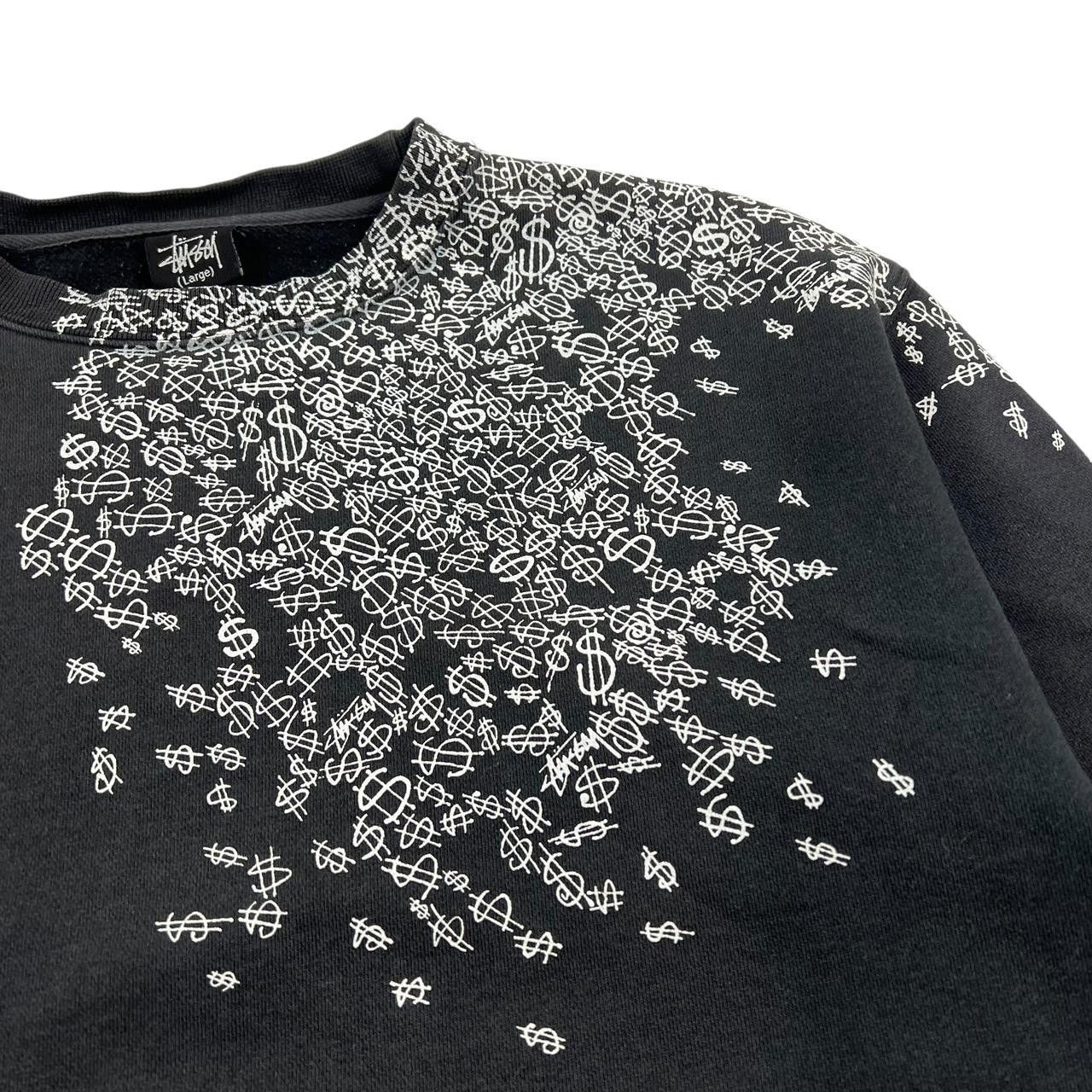 Stussy Vintage 2000s Stussy Dollar Sign Sweatshirt Black - Large Size US L / EU 52-54 / 3 - 3 Thumbnail