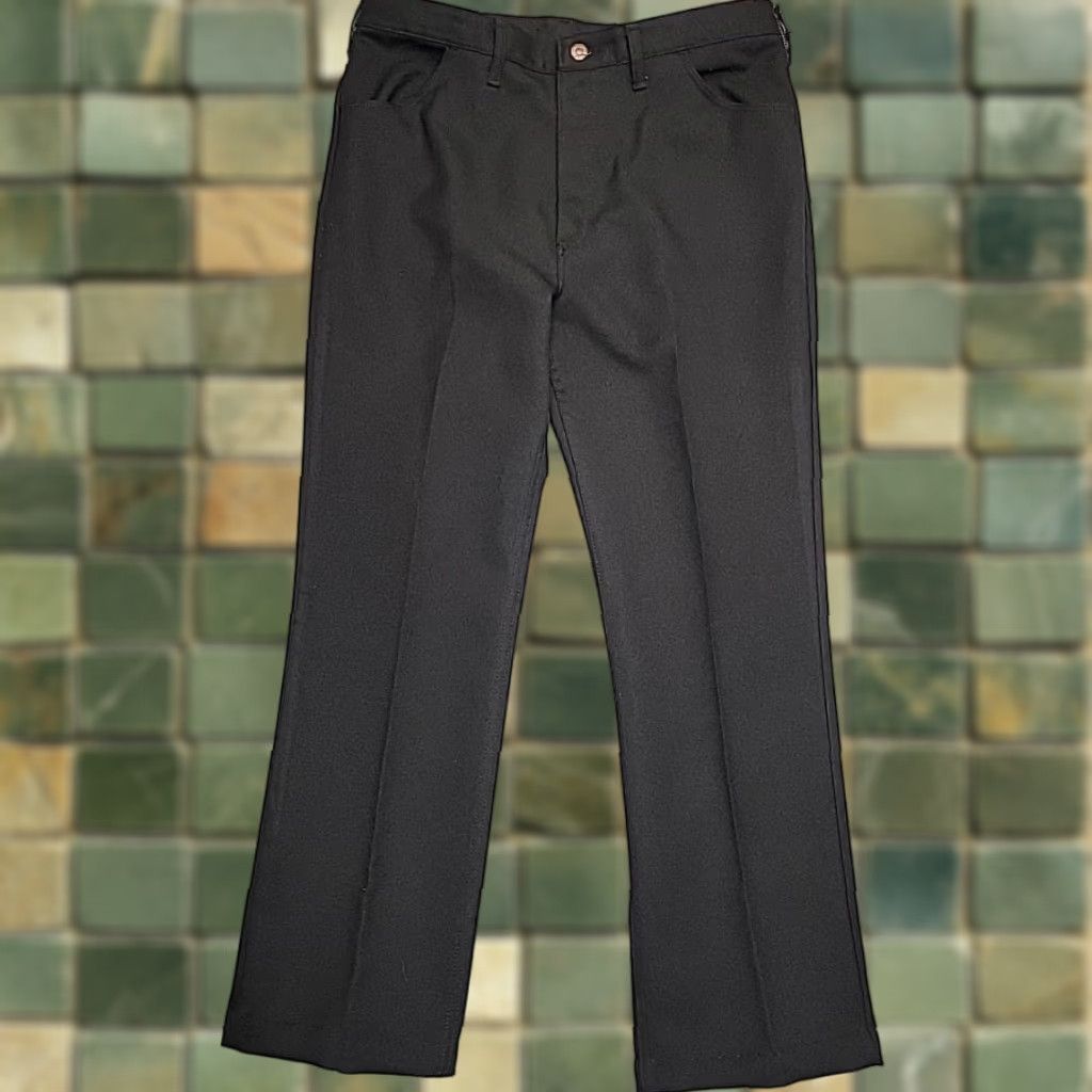 Wrangler VINTAGE Wrangler Pants Mens 38x31 Black Regular Fit Twill Western Work Made in USA Size US 38 / EU 54 - 1 Thumbnail