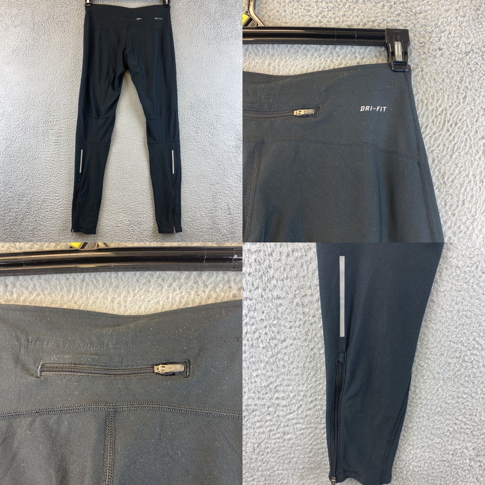 Nike Nike Dri-FIT Pants Womens Size S Black Athletic Running Yoga Leggings /48-35 Size 28" / US 6 / IT 42 - 8 Thumbnail