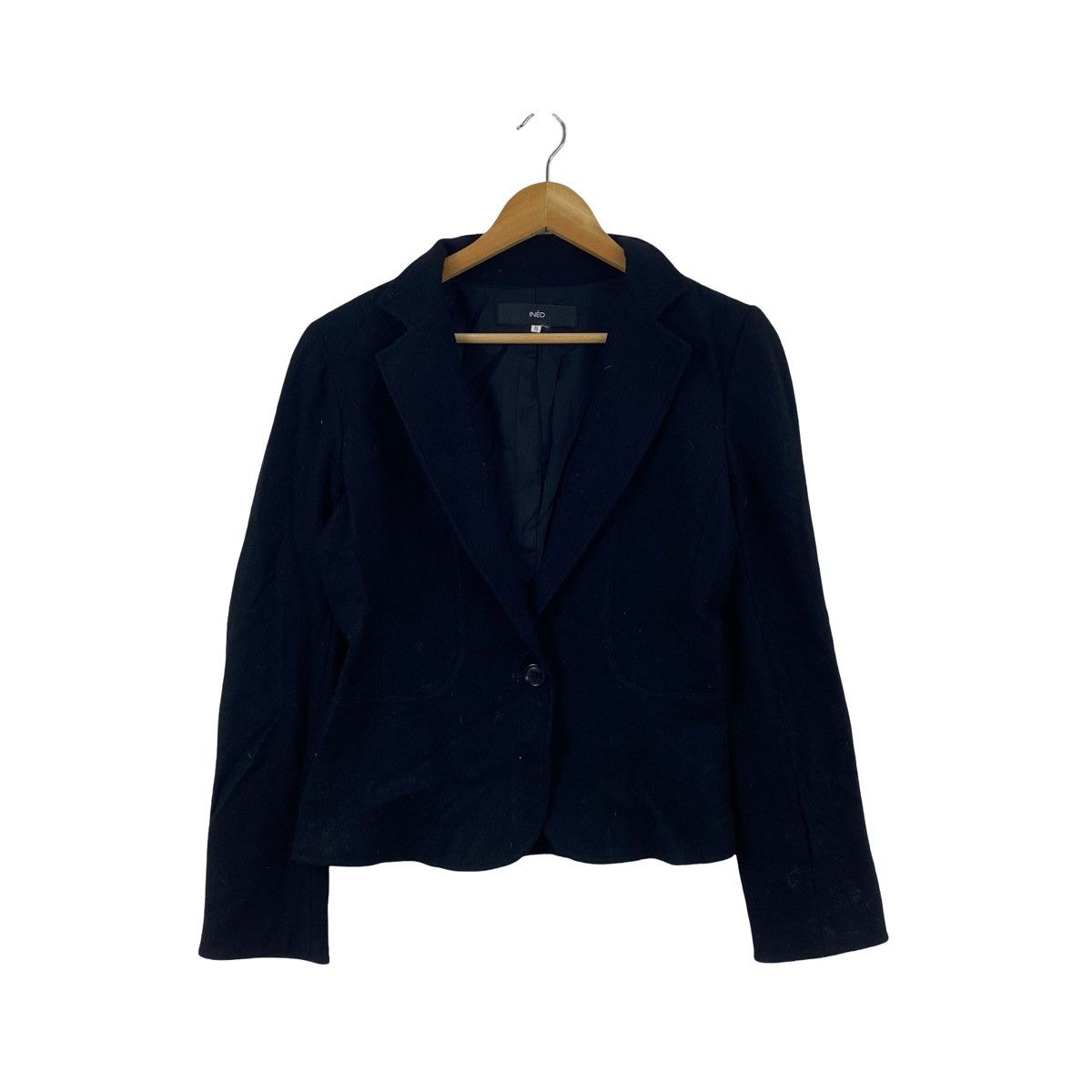 Other INÉD Cropped Tailored Blazer Jacket Single Button Smart Size S / US 4 / IT 40 - 3 Thumbnail