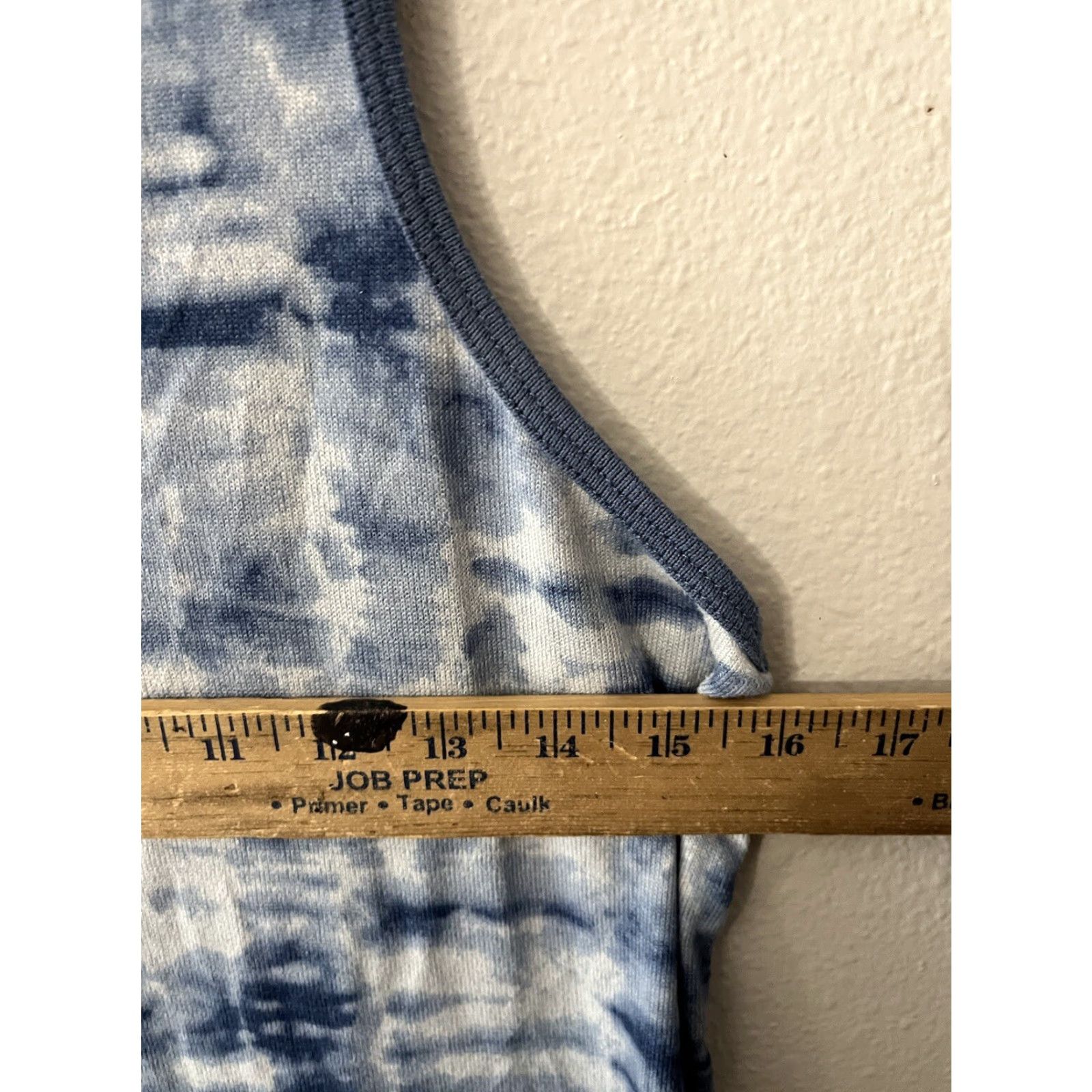 Lucky Brand Lucky Brand Sleep Shirt Small Blue Tie Dye Tank Tee Lounge Womens S/S Sleeveless Tie Blue Stars Cotton, Modal Nightwear Shirt Womens S Size S / US 4 / IT 40 - 5 Thumbnail