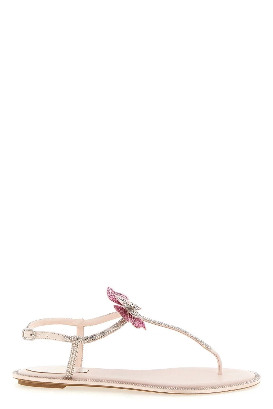 RENE CAOVILLA Fairy Rhinestone Butterfly Pink Sandals