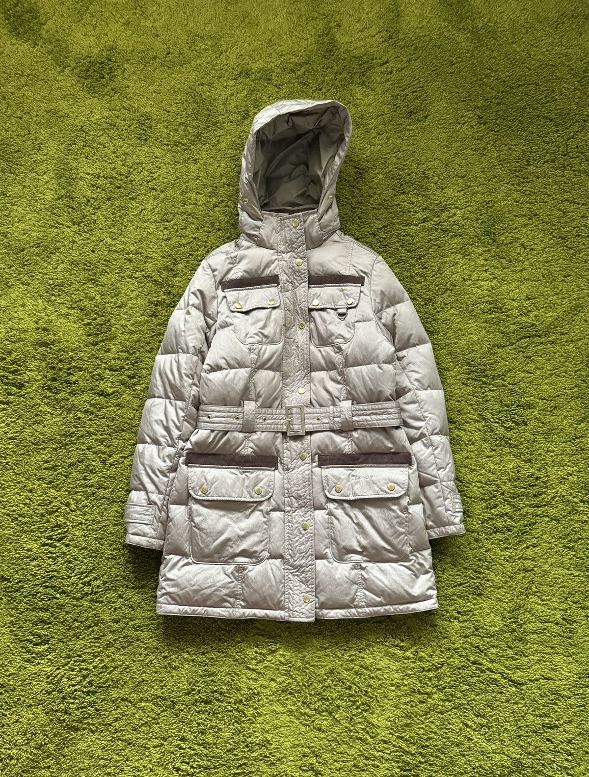 Barbour × Designer Barbour arctic parka puffer down belted jacket Size M / US 6-8 / IT 42-44 - 1 Thumbnail