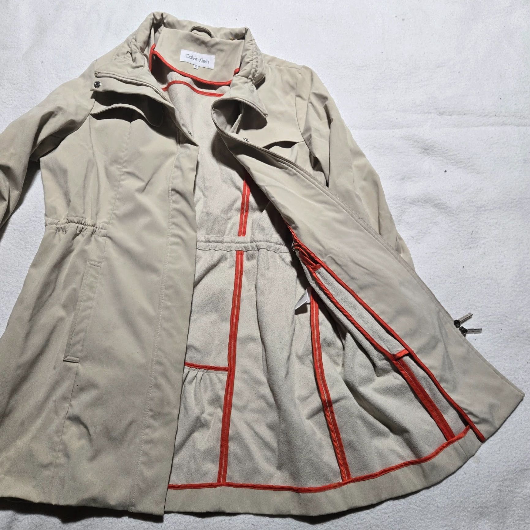Calvin Klein Calvin Klein Coat Pea Coat Jacket Tan Beige Women's XL Size XL / US 12-14 / IT 48-50 - 2 Thumbnail