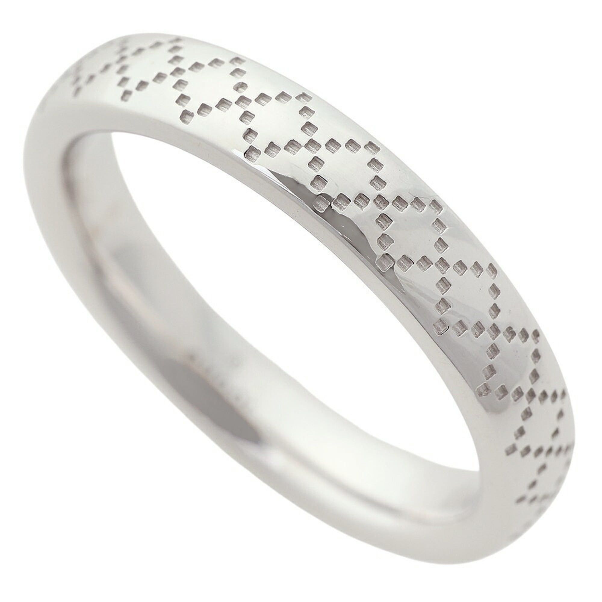 Gucci Gucci Diamantissima Ring, 18K White Gold, approximately 4.8g, Size #10 (approximately US size 10) Size ONE SIZE - 1 Thumbnail