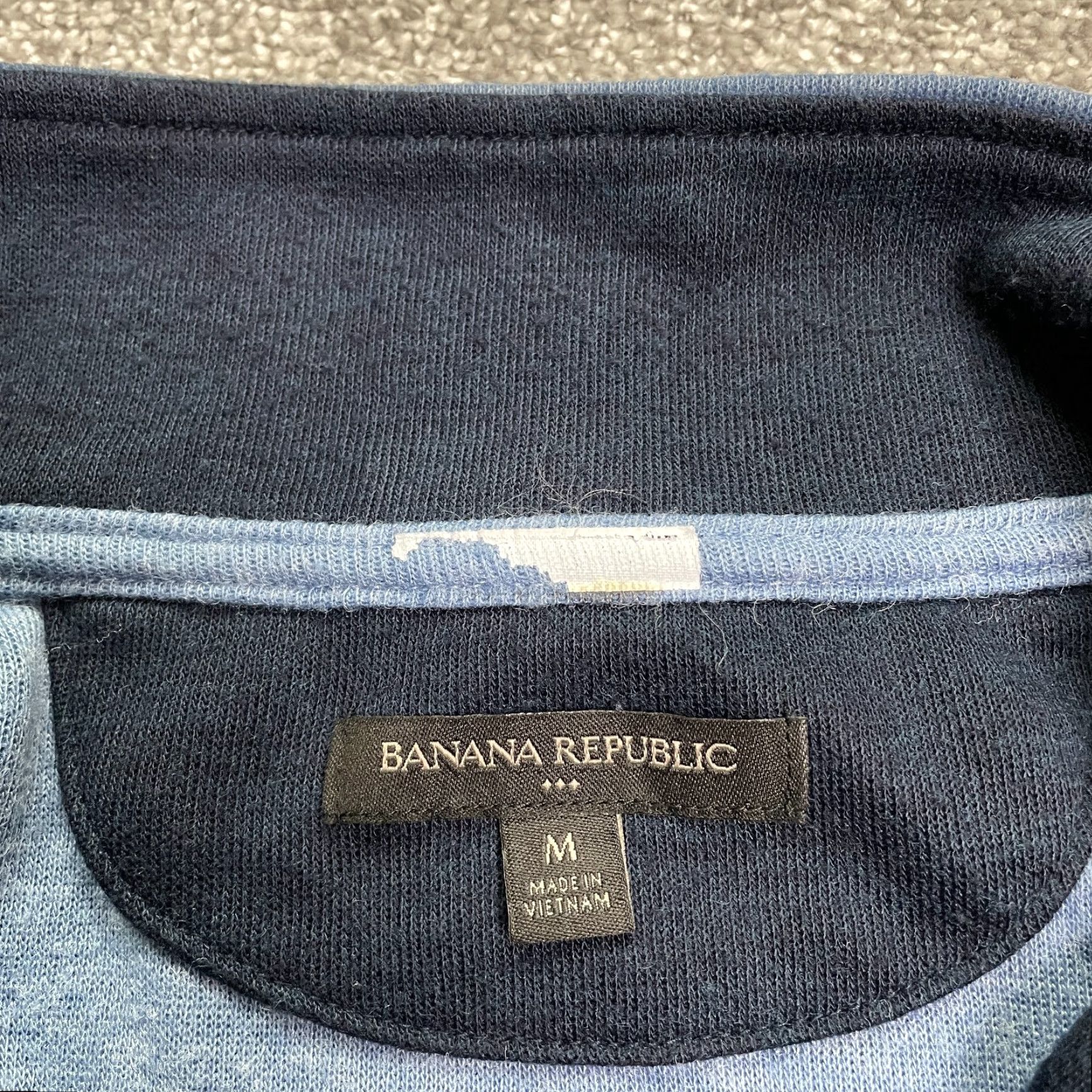Banana Republic Banana Republic 1/4 Zip Sweatshirt Mens Medium Blue Mock Neck Casual Pullover Shirt Size US M / EU 48-50 / 2 - 4 Thumbnail
