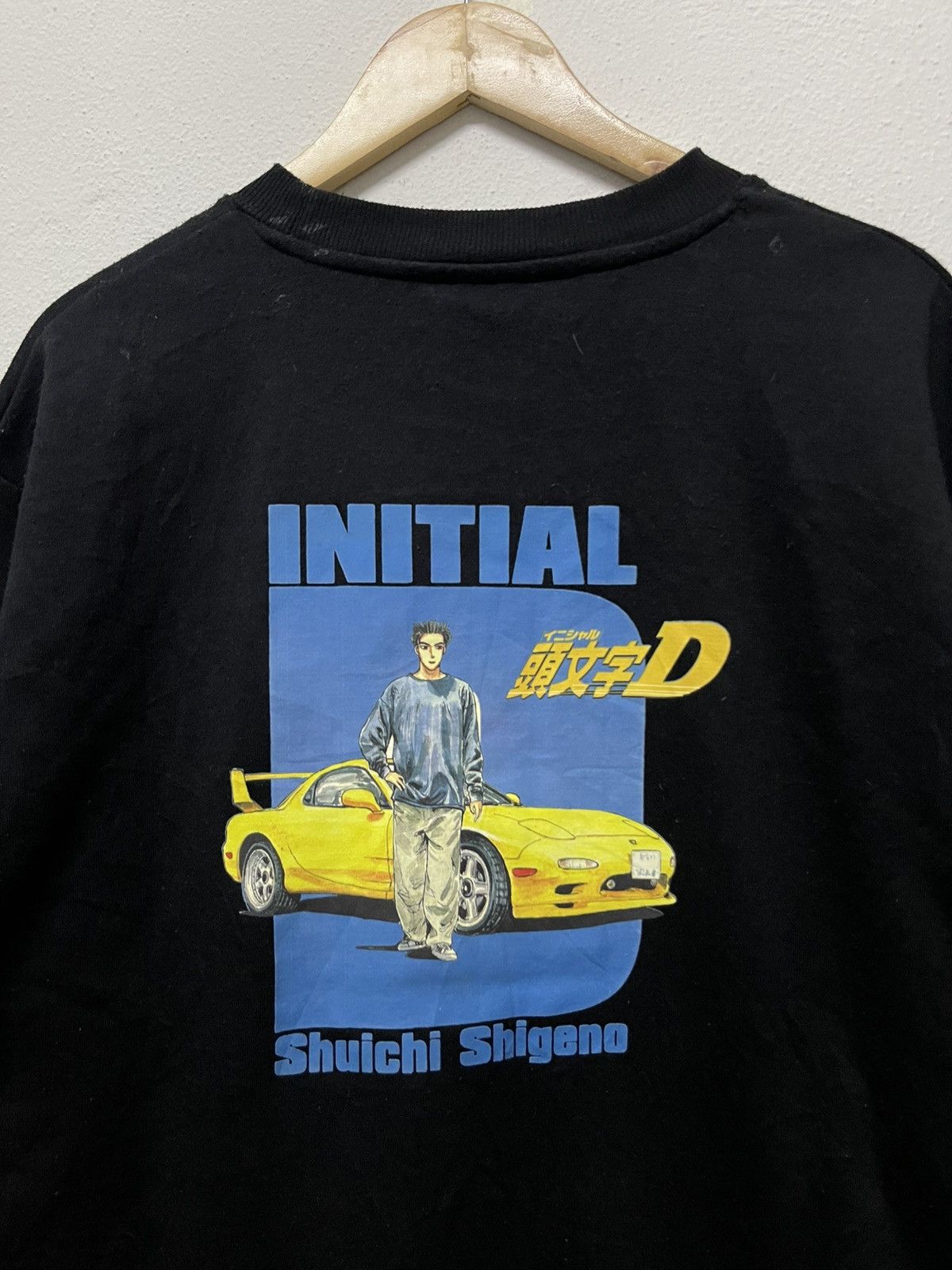 Anime × Japanese Brand × Vintage 2000s INTIAL D SHUICHI SHIGENO CREWNECK RARE Size US L / EU 52-54 / 3 - 11 Thumbnail