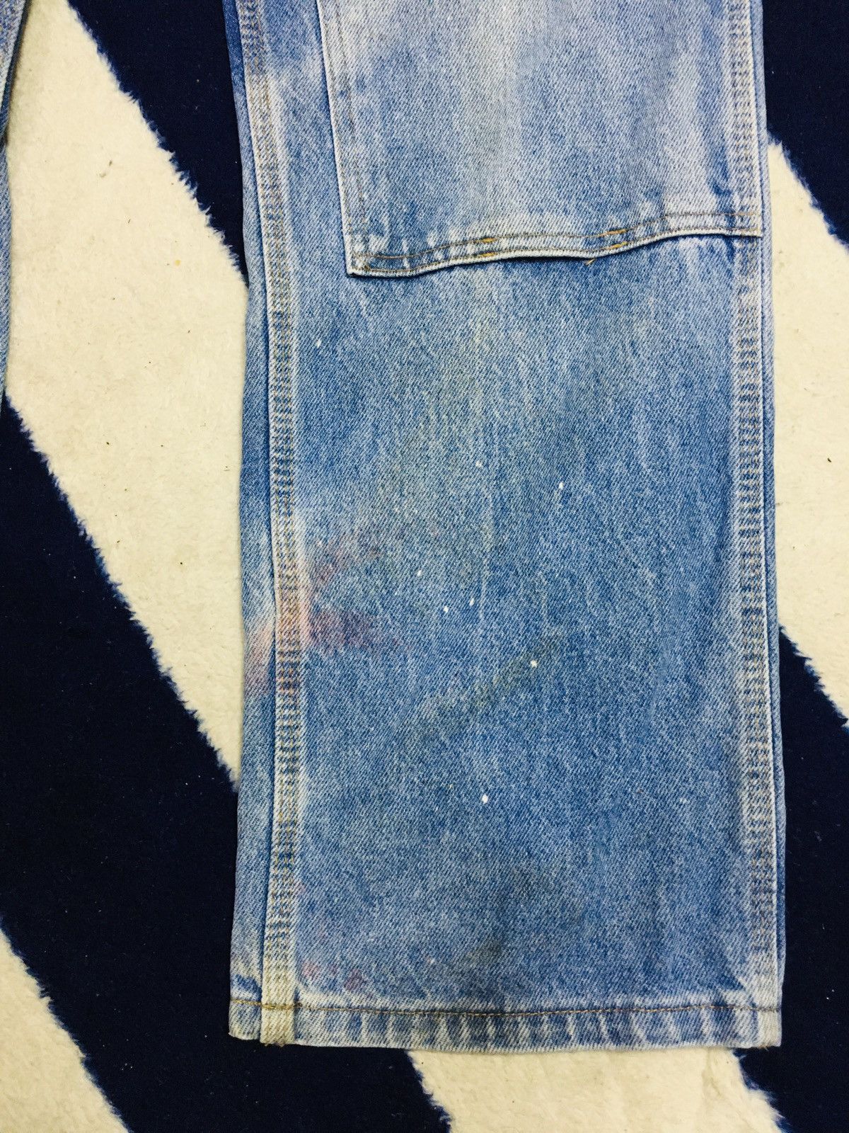 Other Key Carpenter Double Knee Dirty Distressed Jeans (17) Size US 30 / EU 46 - 4 Thumbnail