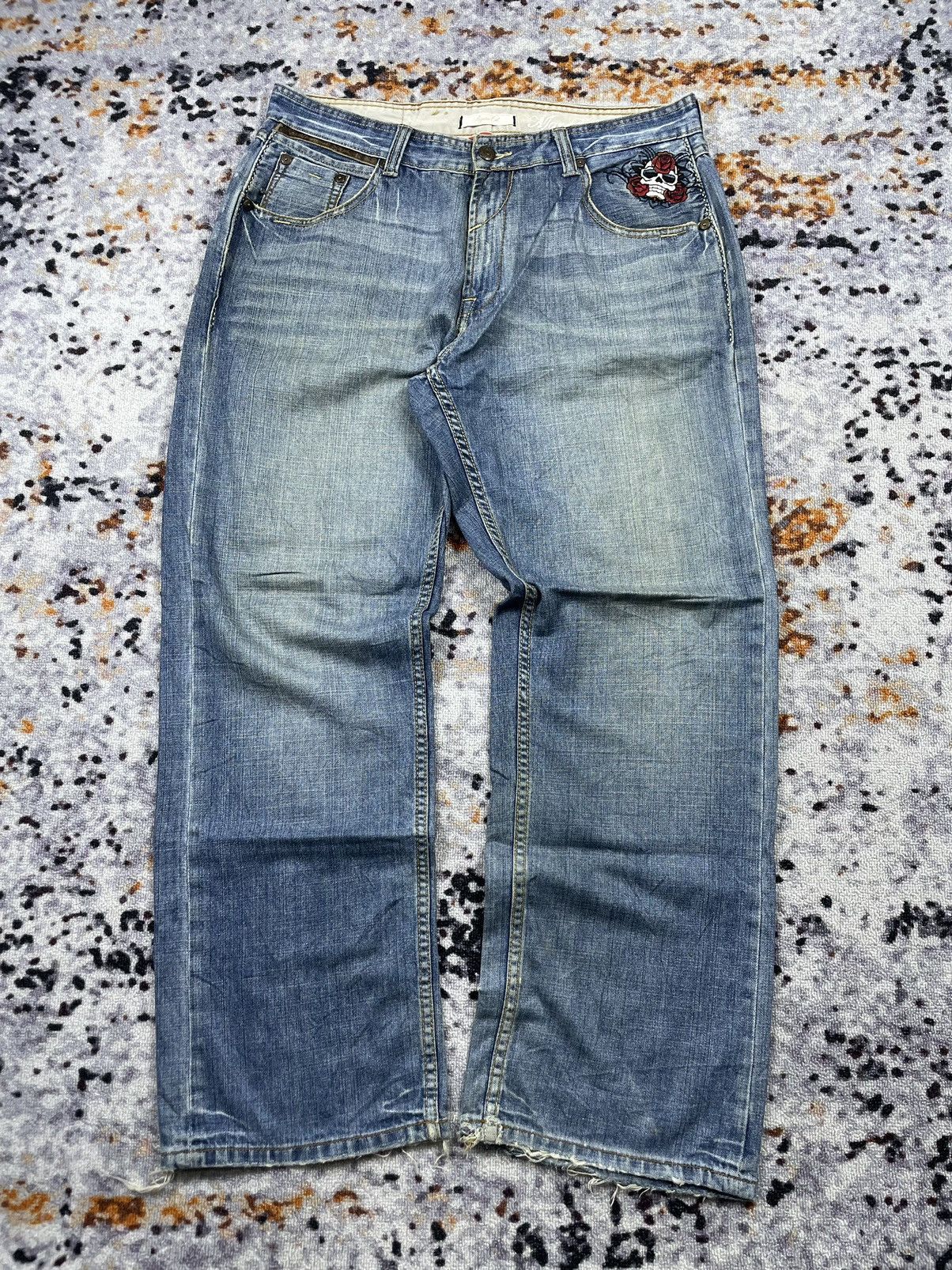 Ecko Unltd. × Japanese Brand × Marc Ecko Marc Ecko distressed Denim Jeans vintage Size US 36 / EU 52 - 2 Thumbnail