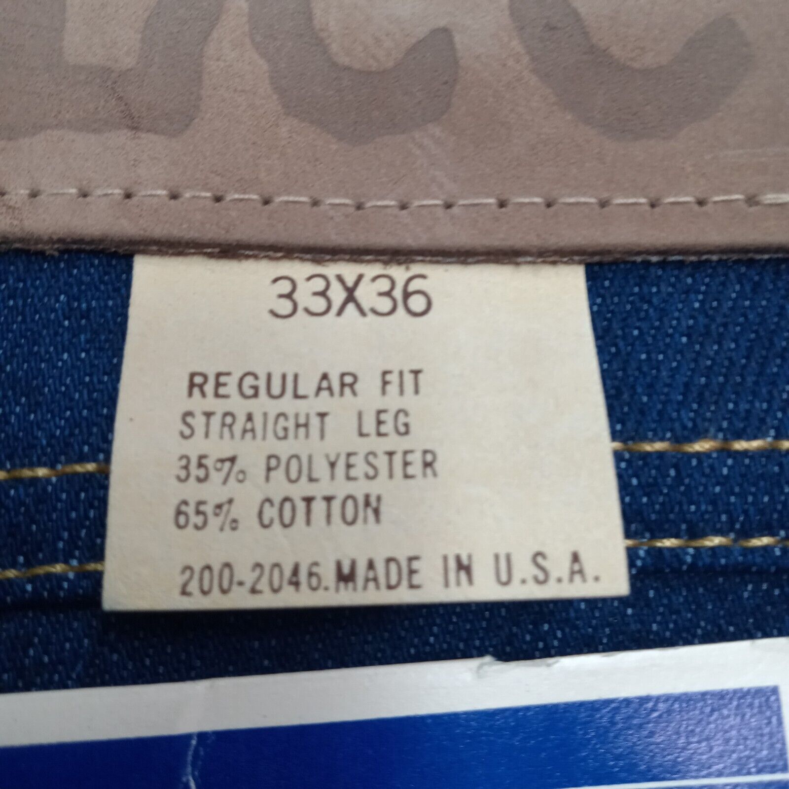 Lee Vintage Lee Jeans Men's Size 33x36 Regular Fit Straight Leg Size US 33 - 3 Thumbnail