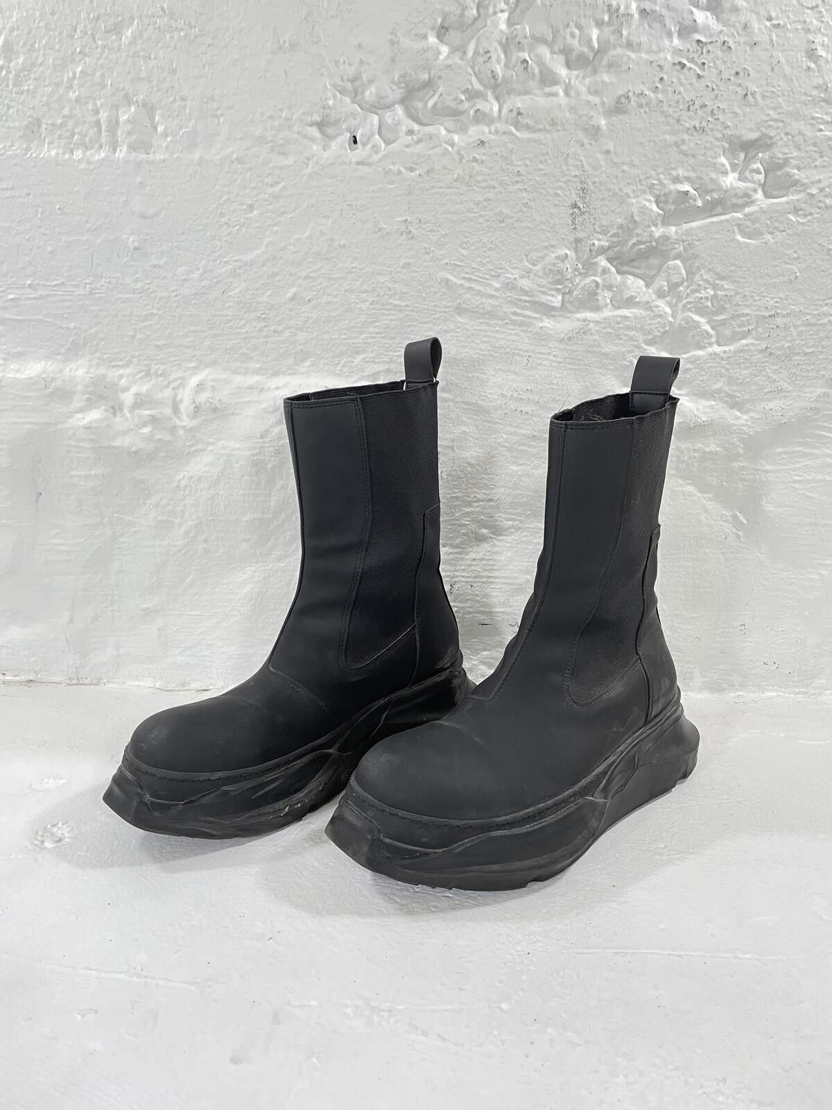 Rick Owens × Rick Owens Drkshdw Rick Owens Abstract Beatle Boots