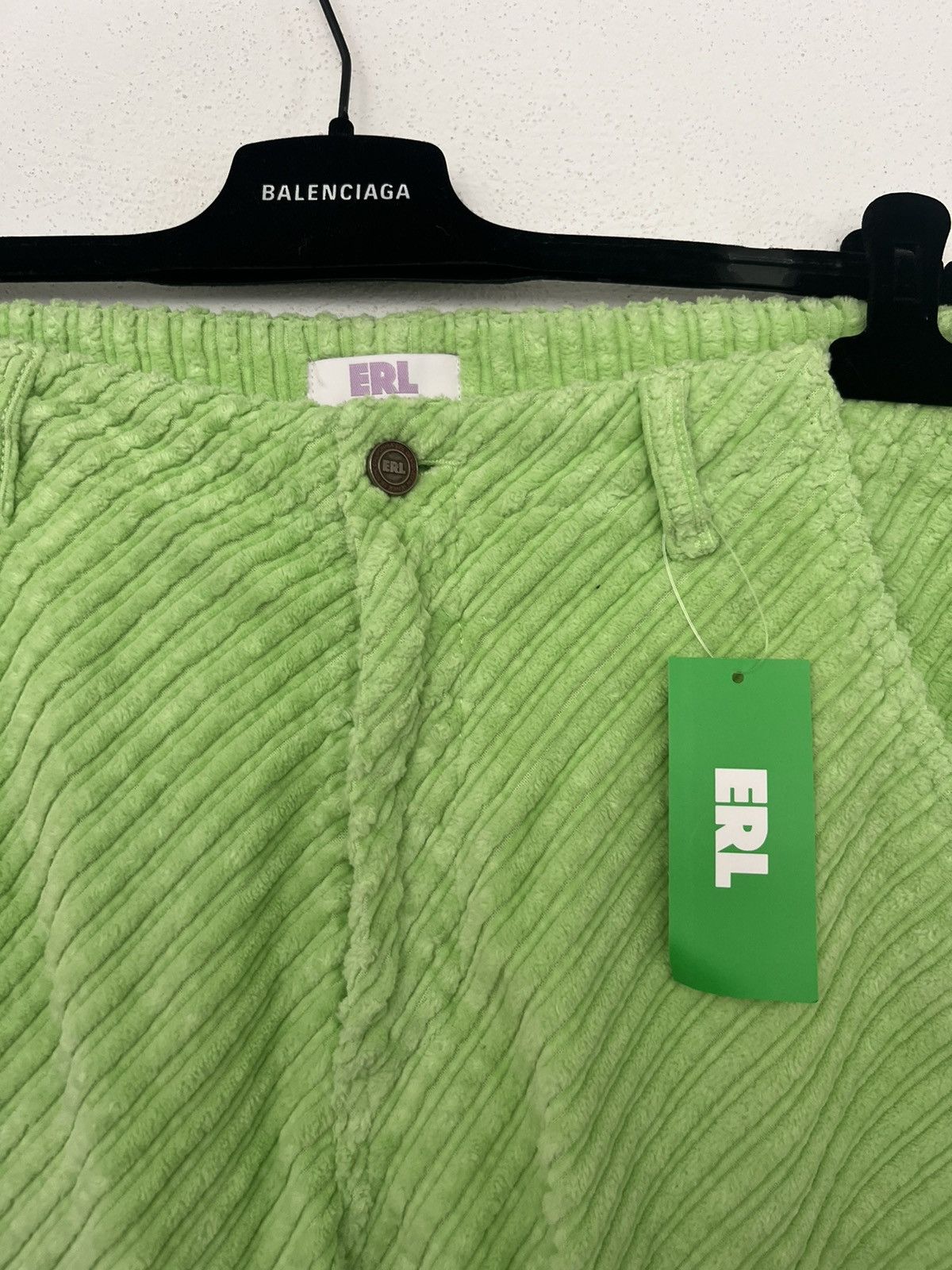 ERL ERL light green diagonal corduroy pants trousers Size US 32 / EU 48 - 3 Thumbnail