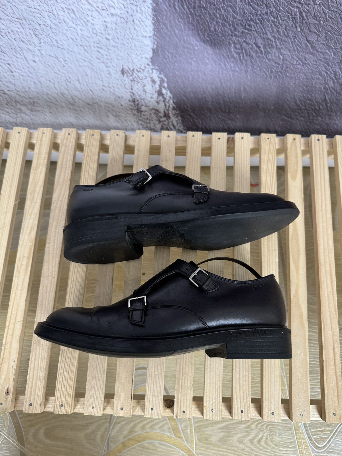 Bally Bally Switzerland double monk leather casual formal shoes Size US 9 / EU 42 - 8 Thumbnail