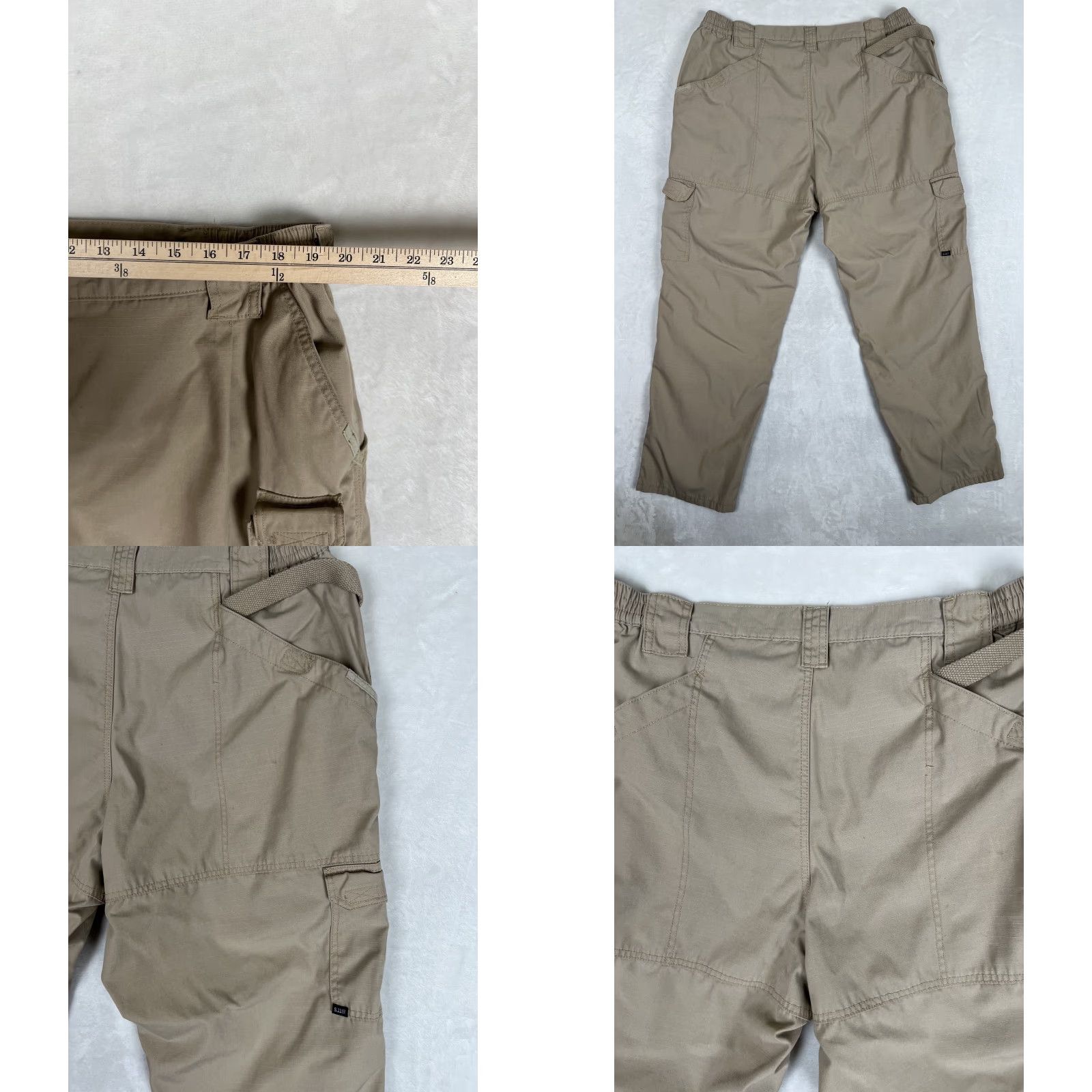 Vintage 5.11 Tactical Cargo Pants 44x32 Beige Tan Ripstop Cotton Straight Regular Mens Pants Size US 44 / EU 60 - 8 Thumbnail