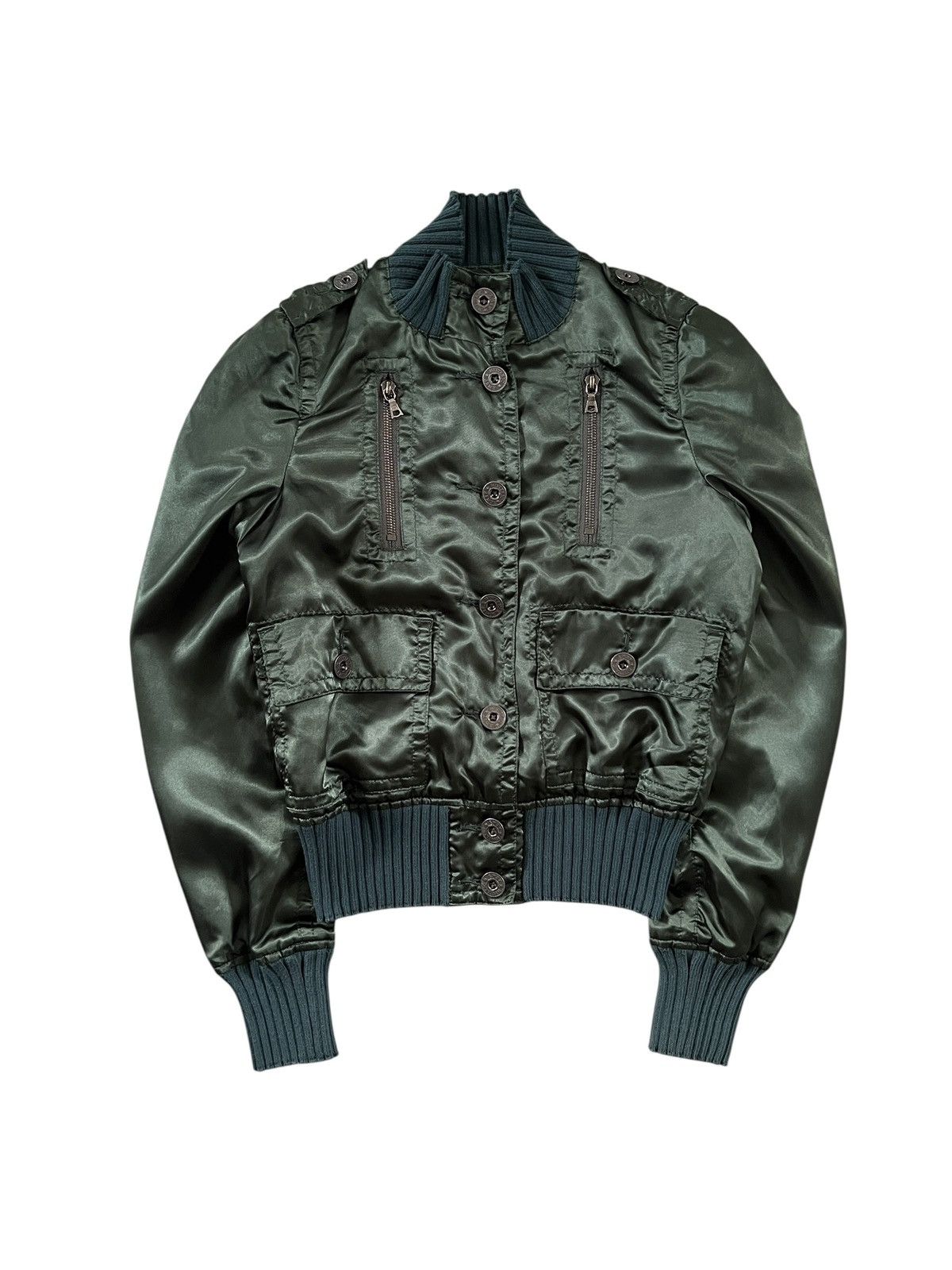 Hysteric Glamour Hysteric Glamour Embroidered Logo Satin Bomber Jacket Size XS / US 0-2 / IT 36-38 - 3 Thumbnail