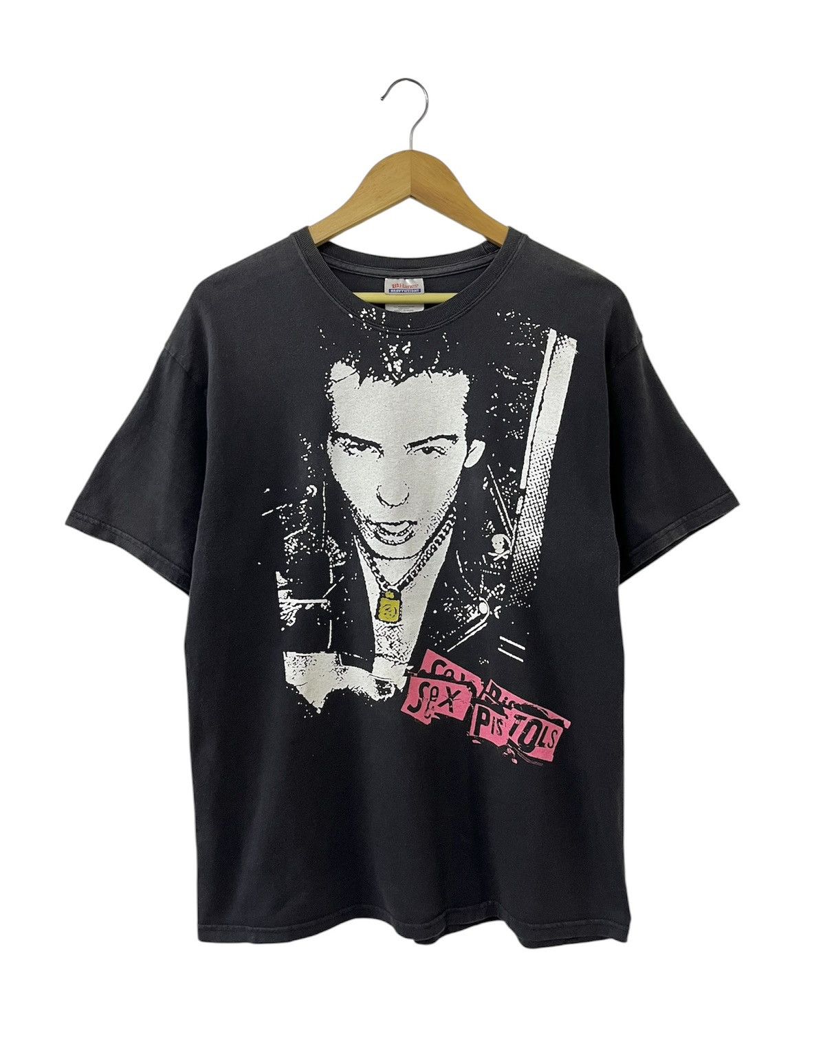 VINTAGE 00s SEX PISTOLS SID VICIOUS PUNK BAND TSHIRT