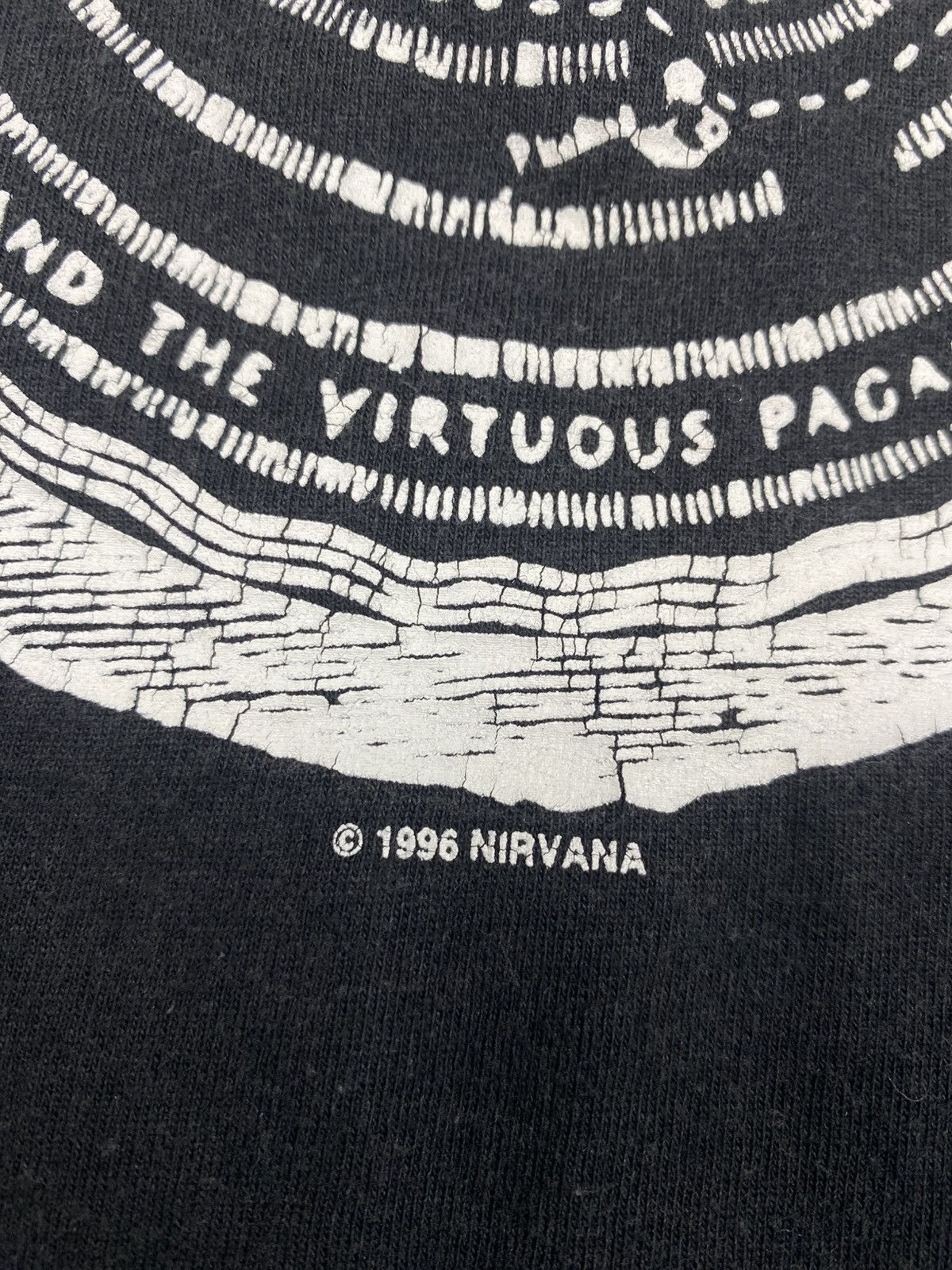 Nirvana Vintage Nirvana 1996 Dante’s Inferno Circle Graphic T-Shirt Size US L / EU 52-54 / 3 - 12 Thumbnail