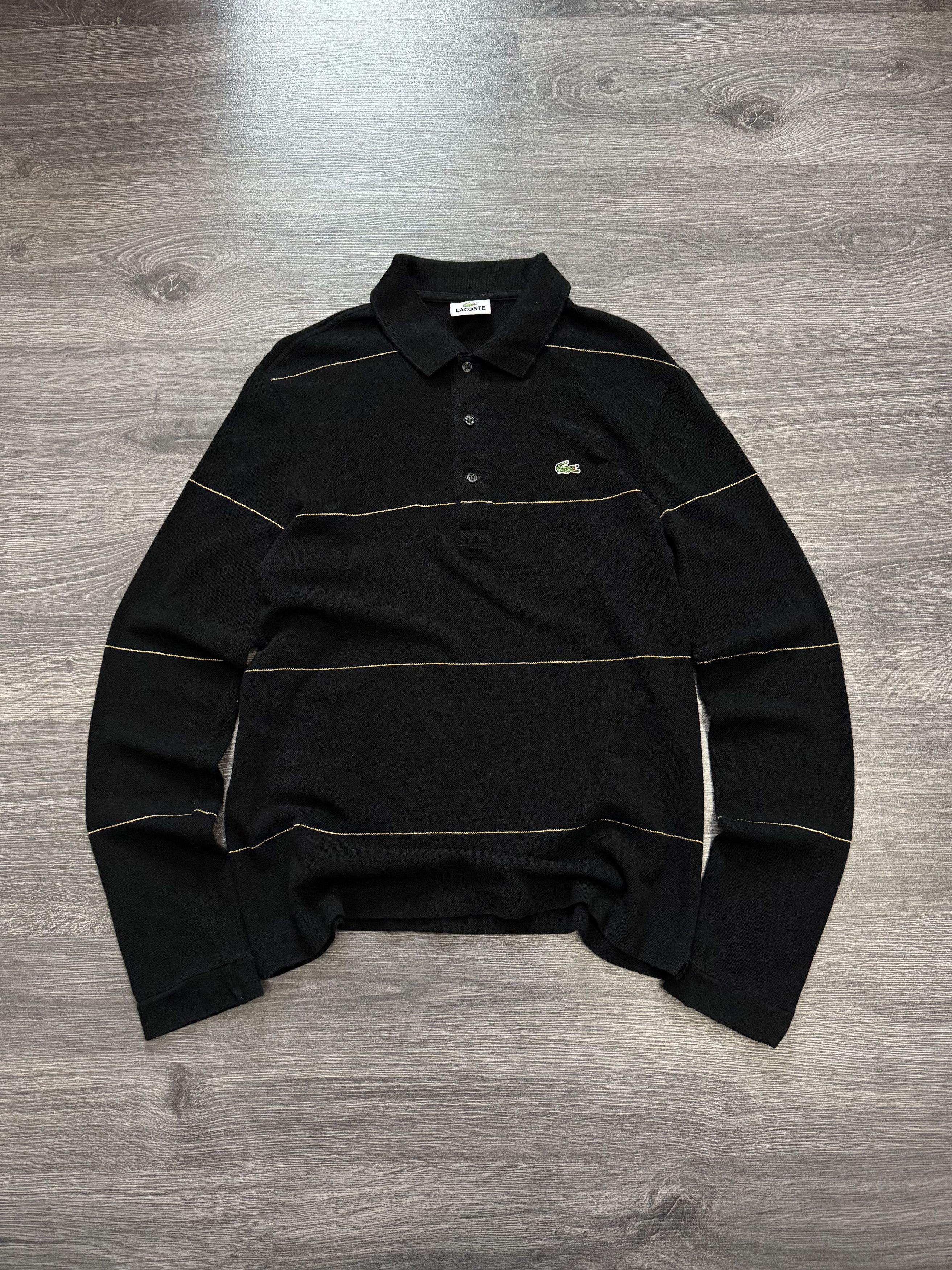 Lacoste Vintage Lacoste Black Long Sleeve T-Shirts Rugby Size US M / EU 48-50 / 2 - 5 Thumbnail