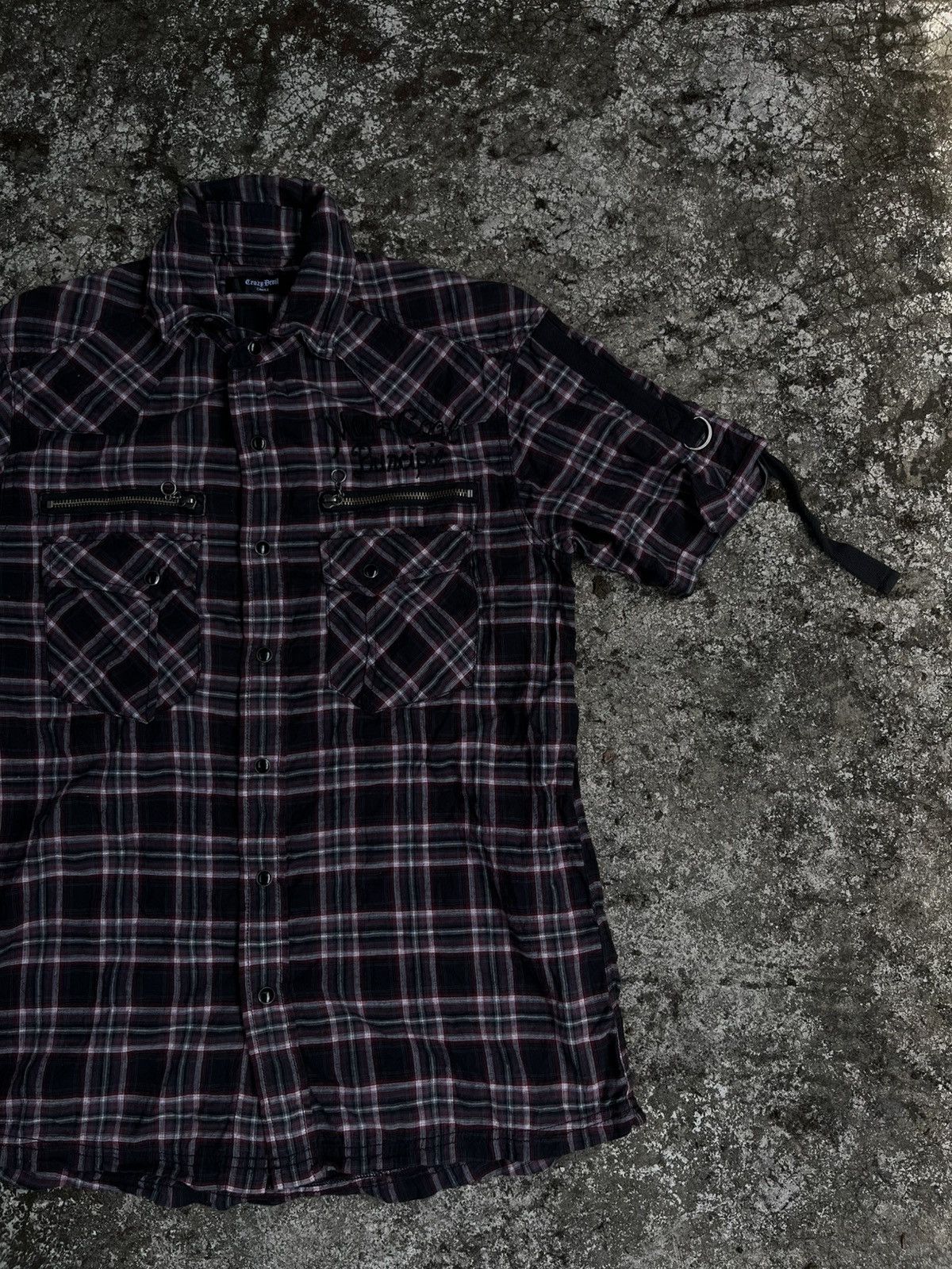Japanese Brand Vkei style plaid gothic punk shirt Size US S / EU 44-46 / 1 - 2 Thumbnail