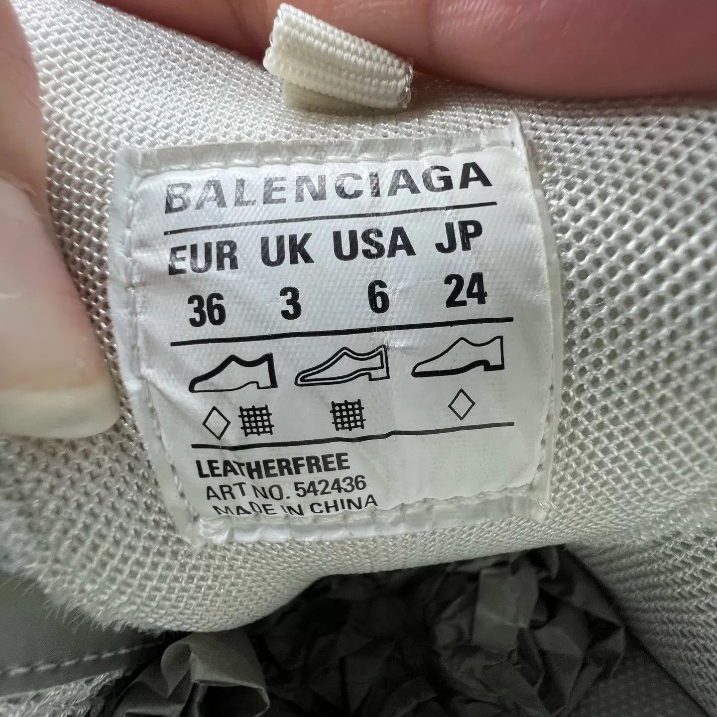 Balenciaga Balenciaga Track White 36 Like New with Box Size US 6 / IT 36 - 4 Thumbnail