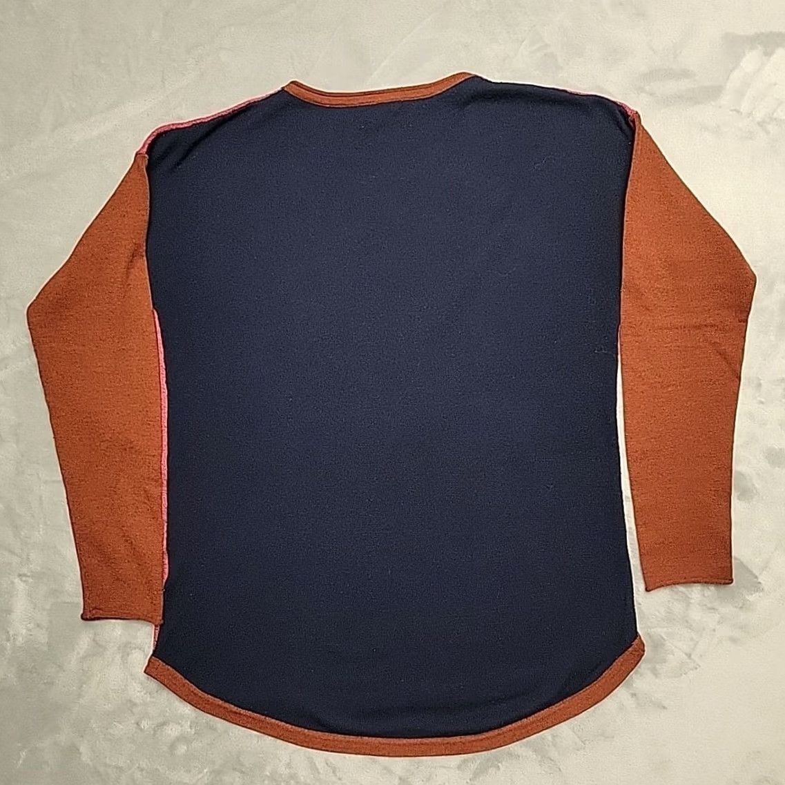 Smartwool Smartwool Woman M Pink Colorblock Wool Long Sleeve Base Layer Performance Hiking T-Shirt Size M / US 6-8 / IT 42-44 - 7 Thumbnail