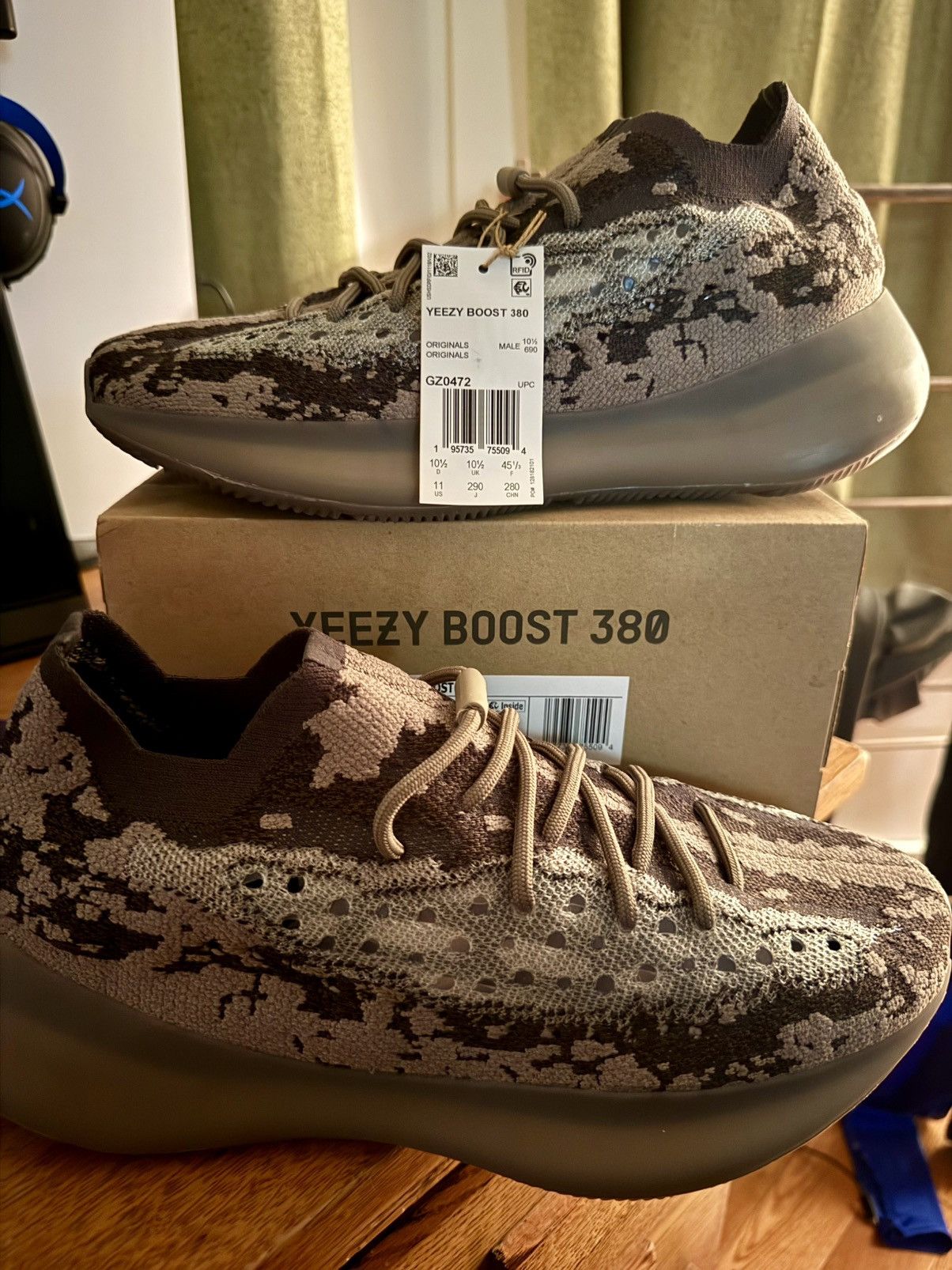 Adidas × Kanye West Adidas Yeezy Boost 380 Stone Salt - Size 11 / GZ0472 Size US 11 / EU 44 - 5 Thumbnail