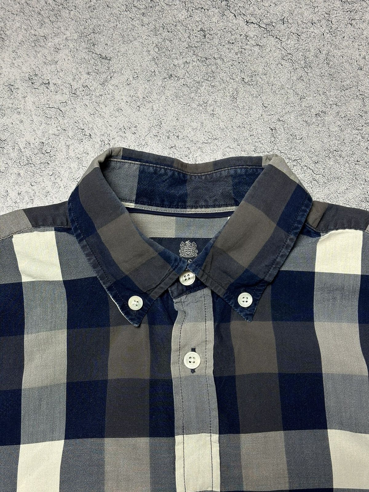 Aquascutum × Vintage Aquascutum London Checked Button Up Shirt Size US L / EU 52-54 / 3 - 7 Thumbnail