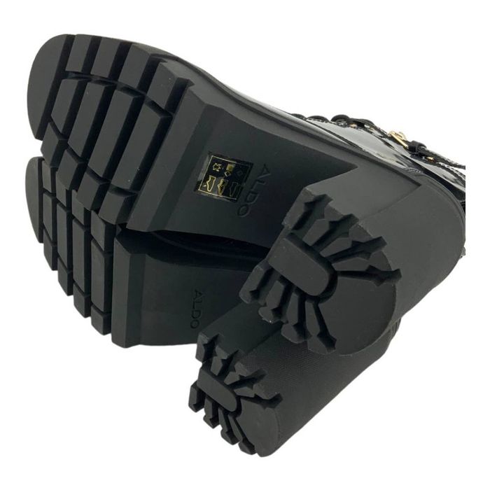 Aldo Aldo Uplift Black Patent Leather Combat Boot 9 NWT 150 MSRP Grailed