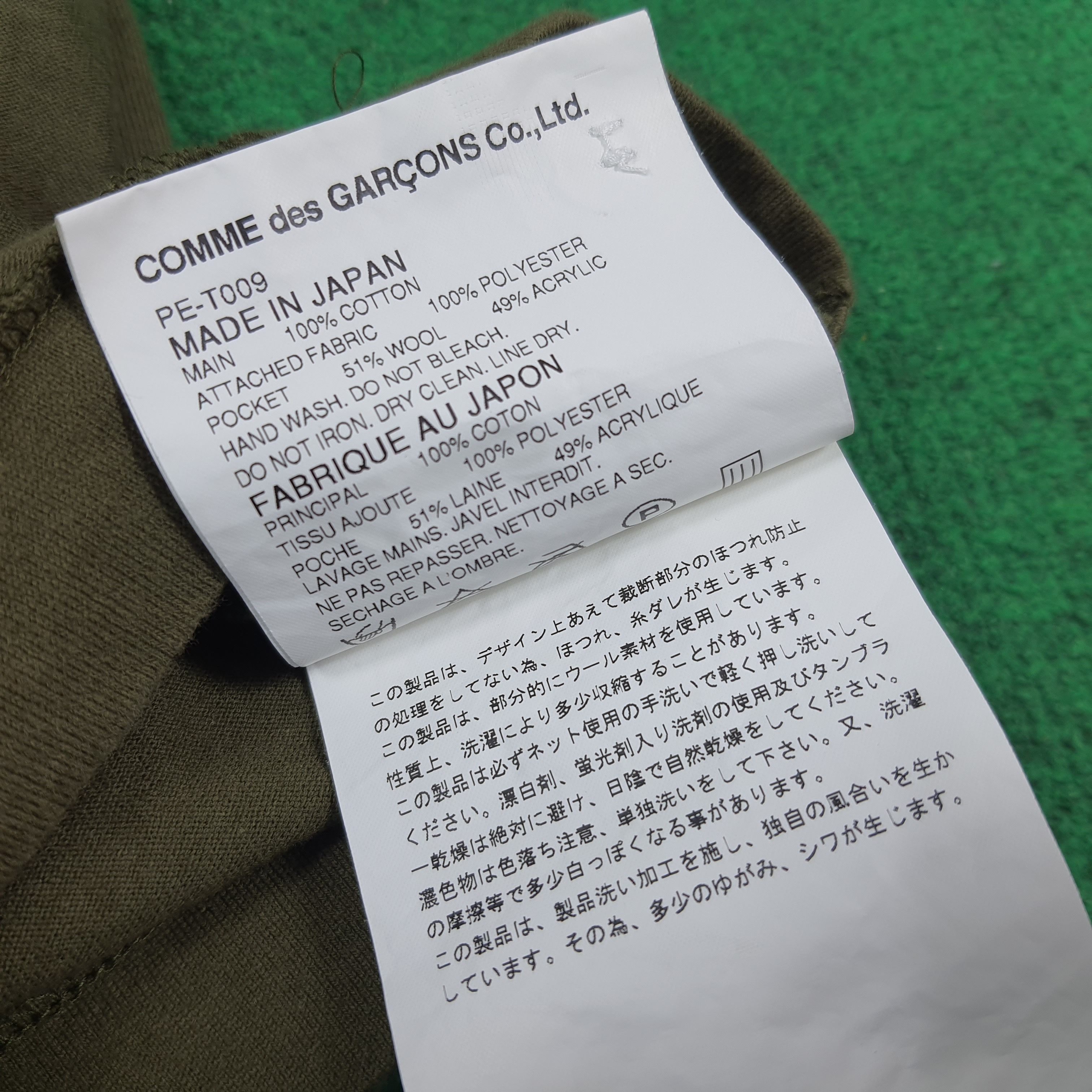 Comme des Garcons Homme Plus Vintage Comme Des Garcons Knit Pocket Tshirt C299N48 Size US M / EU 48-50 / 2 - 8 Thumbnail
