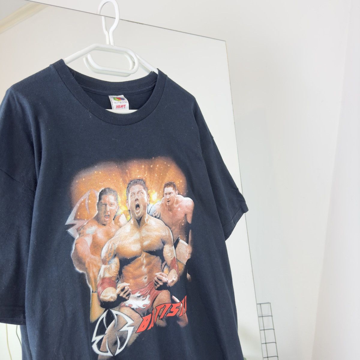 Vintage WWE Batista Vintage Black Tee Big Print Size US XL / EU 56 / 4 - 3 Thumbnail