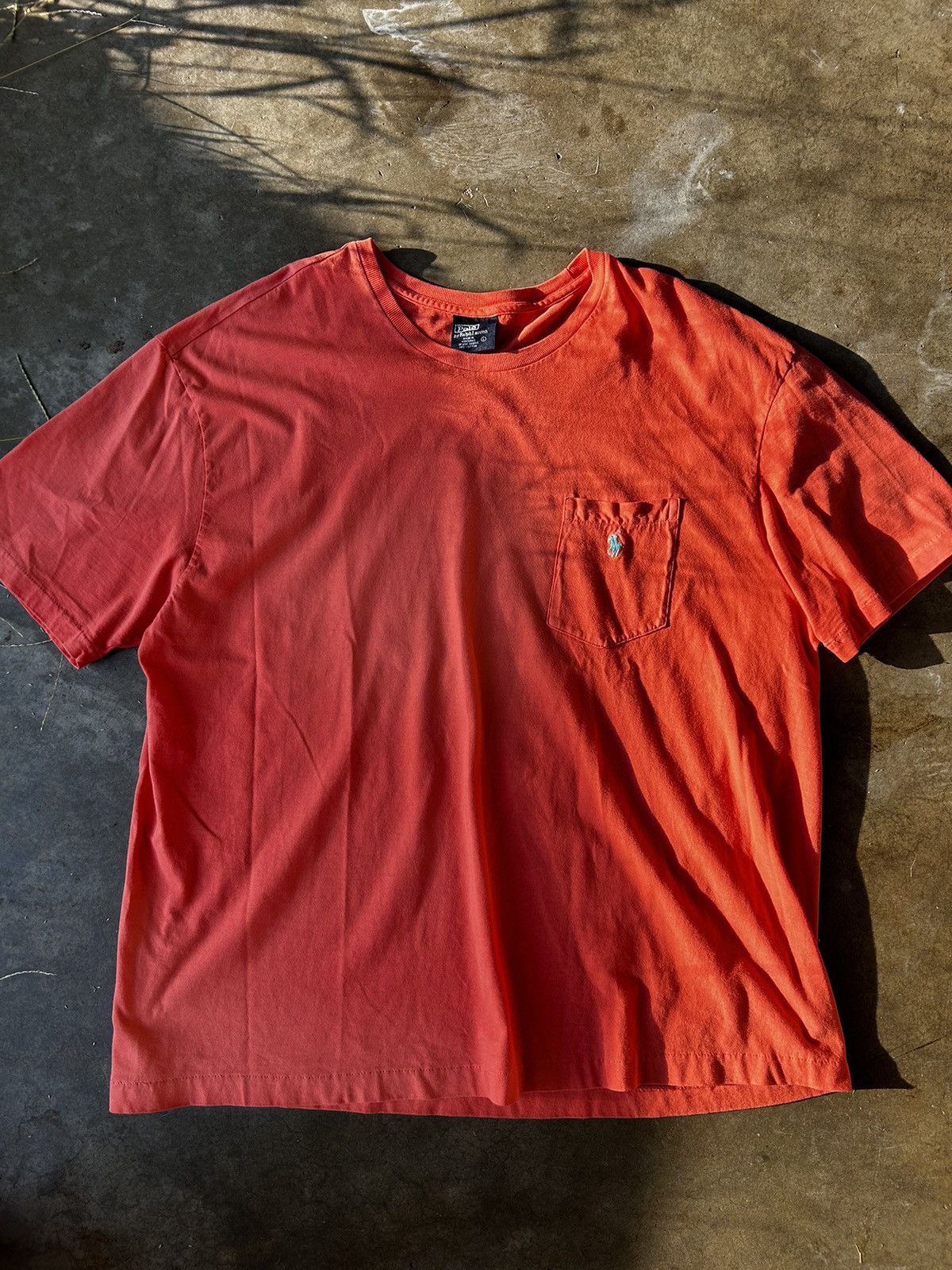 Polo Ralph Lauren × Vintage Vintage Y2K Polo Ralph Lauren Pocket Logo T Orange Size L Size US L / EU 52-54 / 3 - 1 Thumbnail