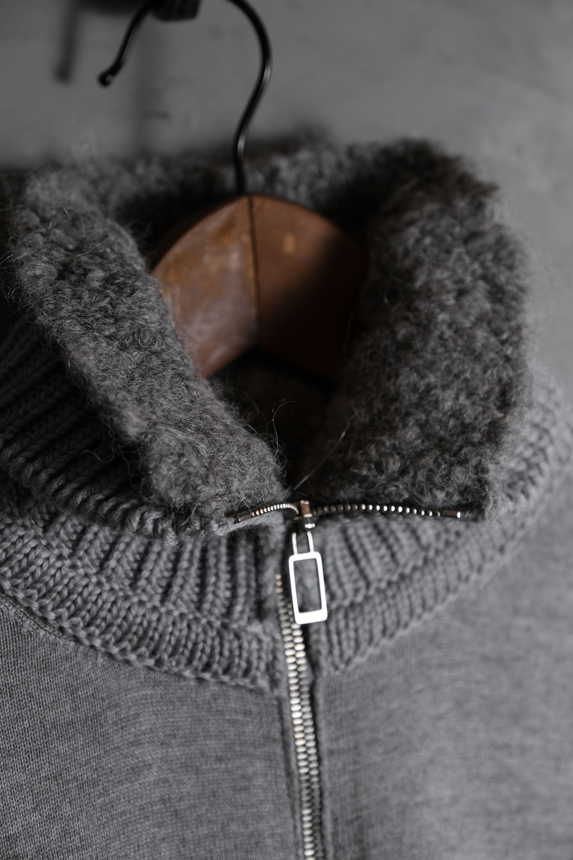 Dior Dior Homme 10A/W Alpaca Collar Full Zip Sweater Size US XS / EU 42 / 0 - 5 Thumbnail
